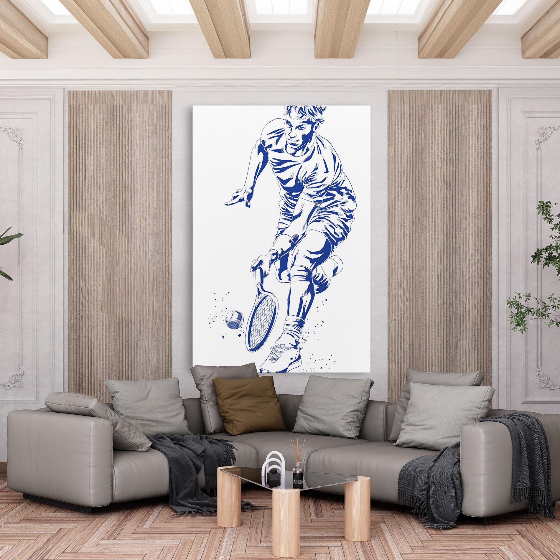 Tablou Canvas Blue Tennis mockup 6