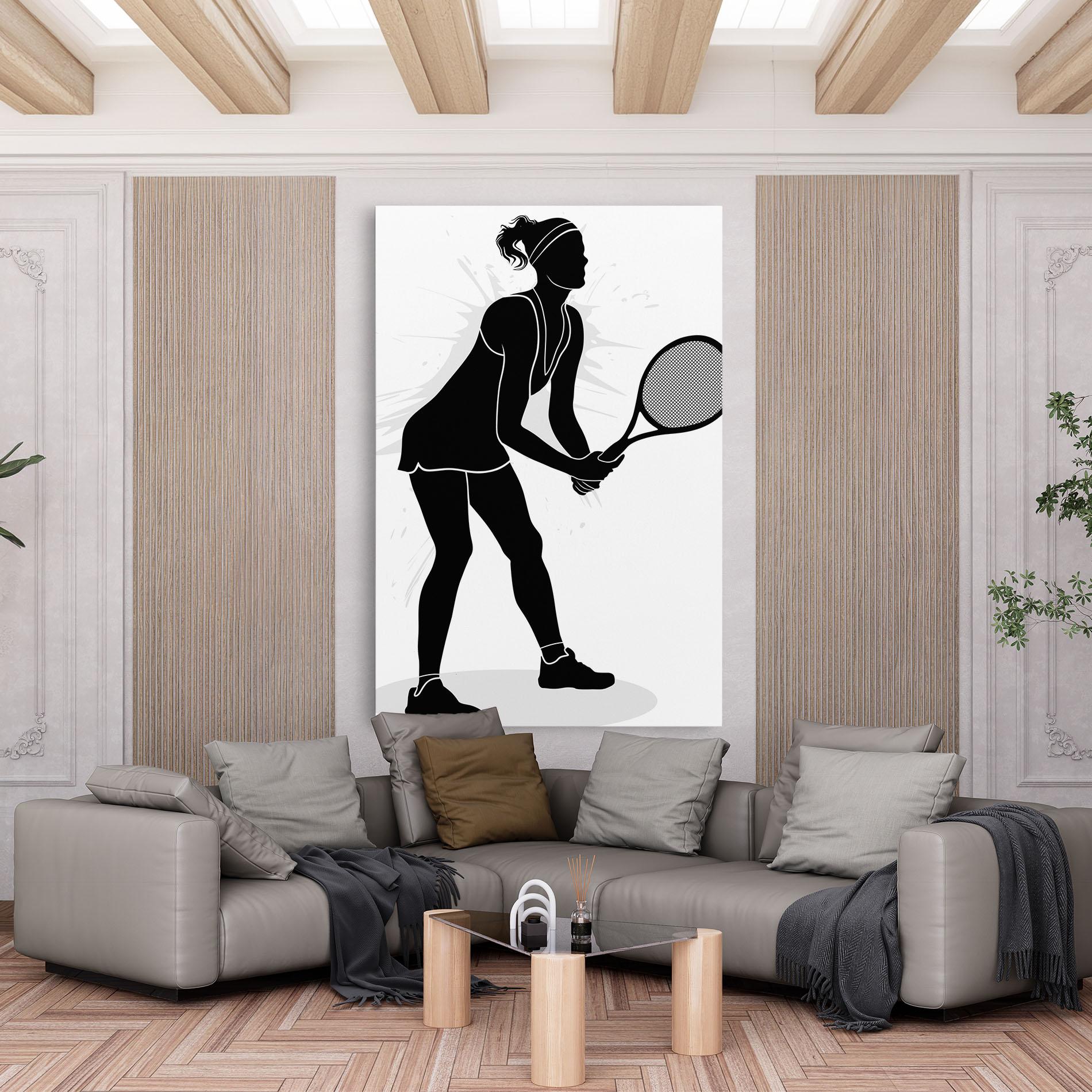 Tablou Canvas Female Tennis Player mockup 6