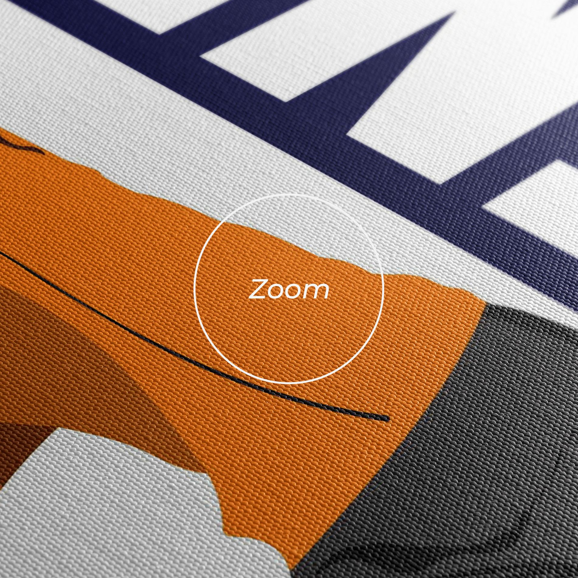 Tablou Canvas Orange Tennis Player mockup 3