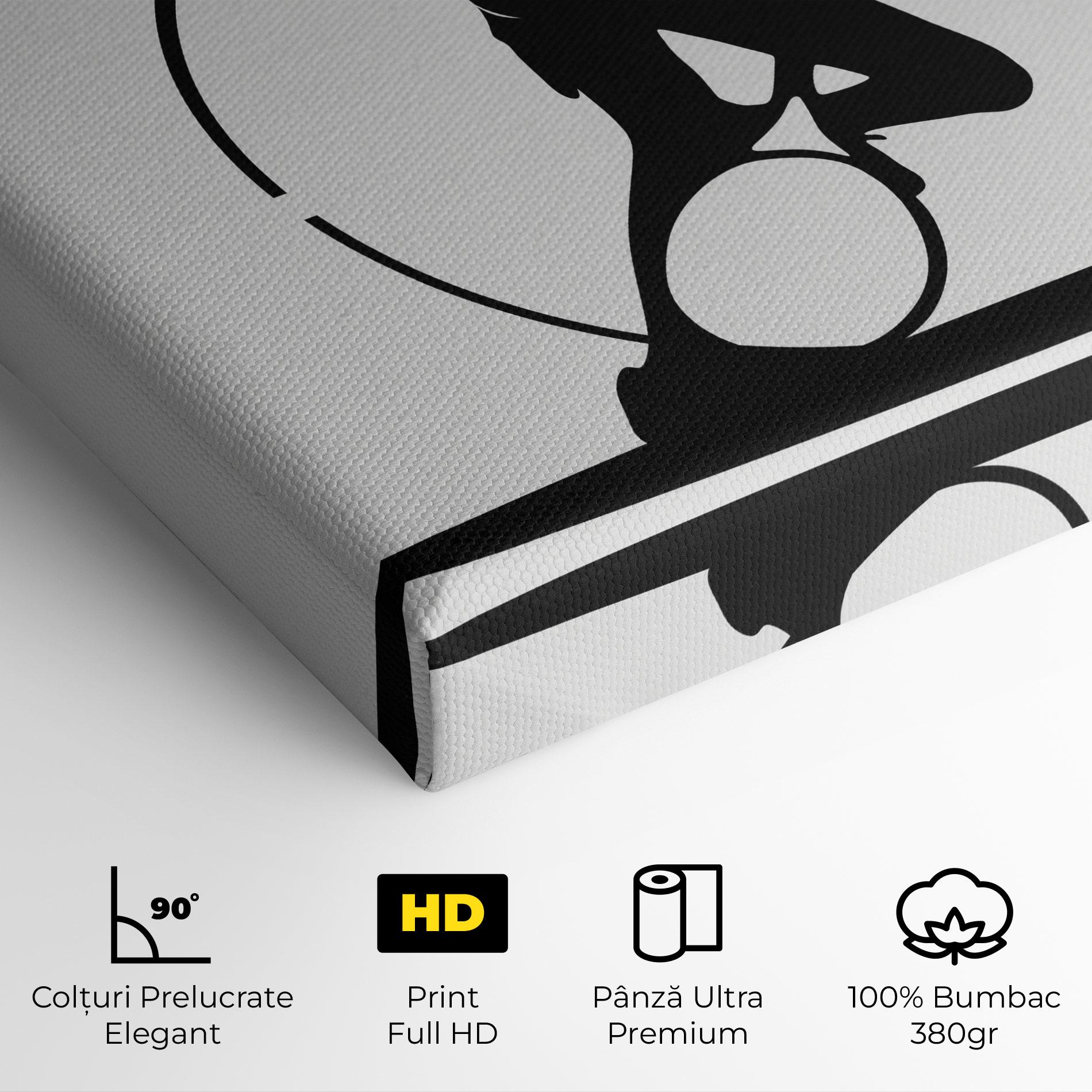 Tablou Canvas Black Tennis Circle mockup 4