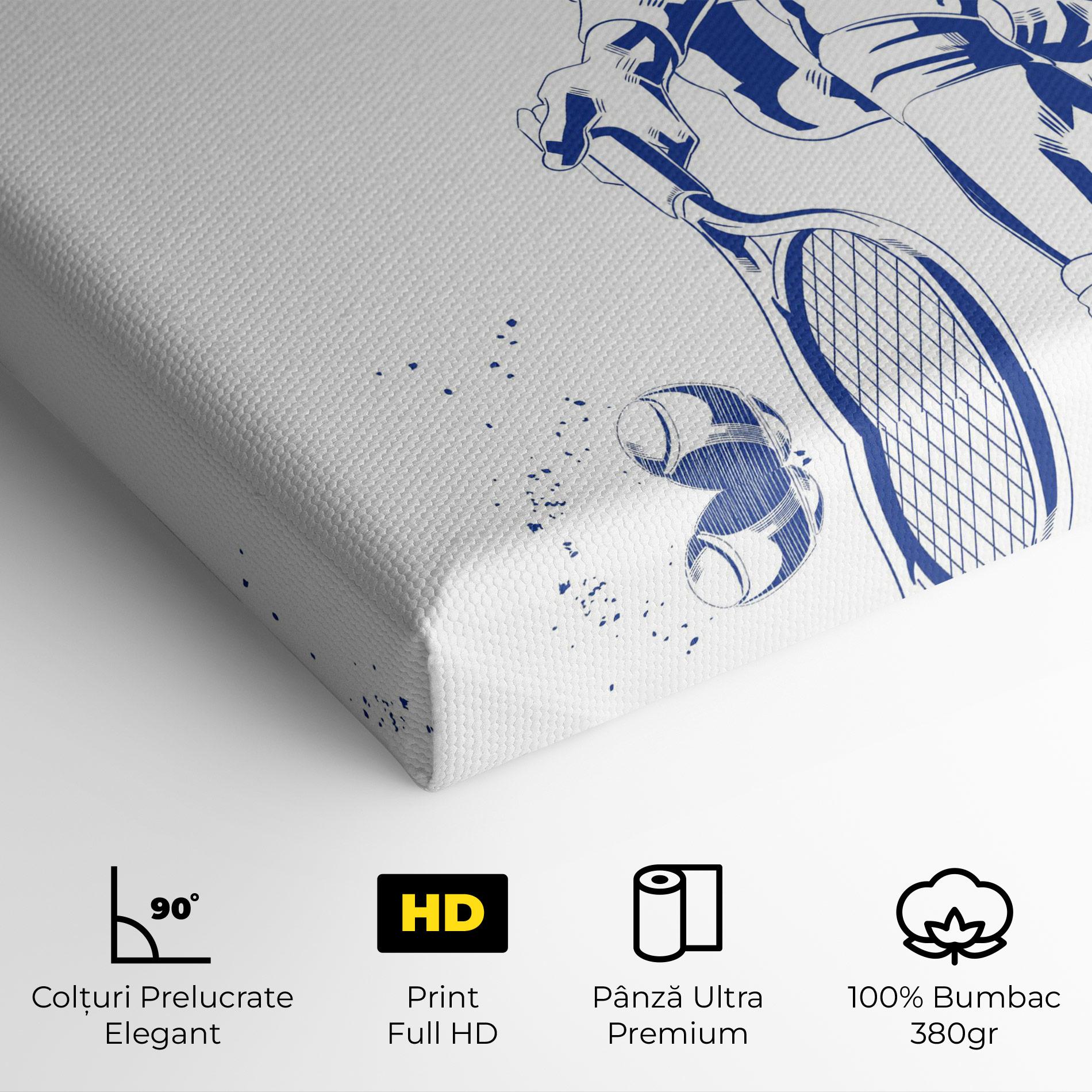 Tablou Canvas Blue Tennis mockup 4