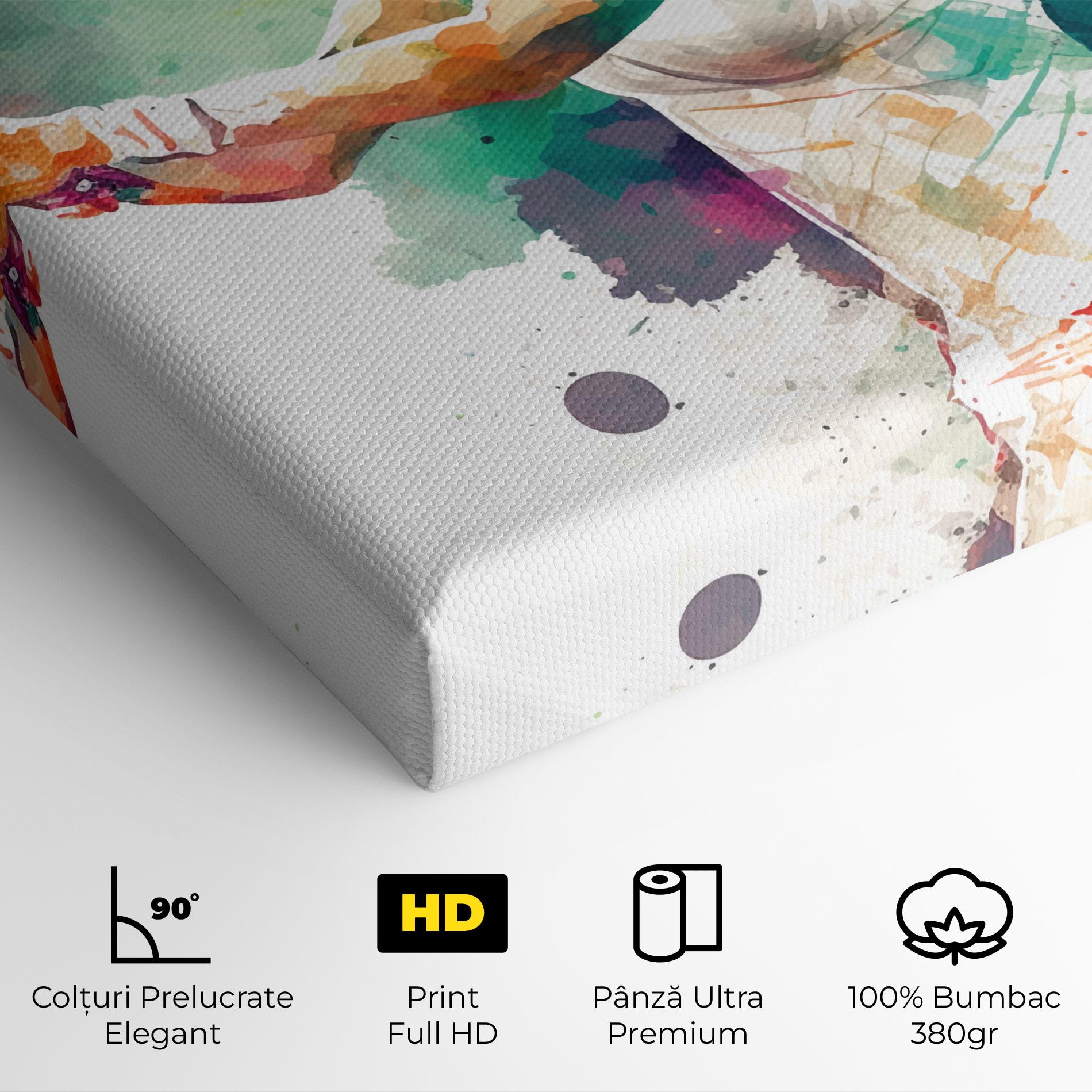 Tablou Canvas Green Art Tennis mockup 4
