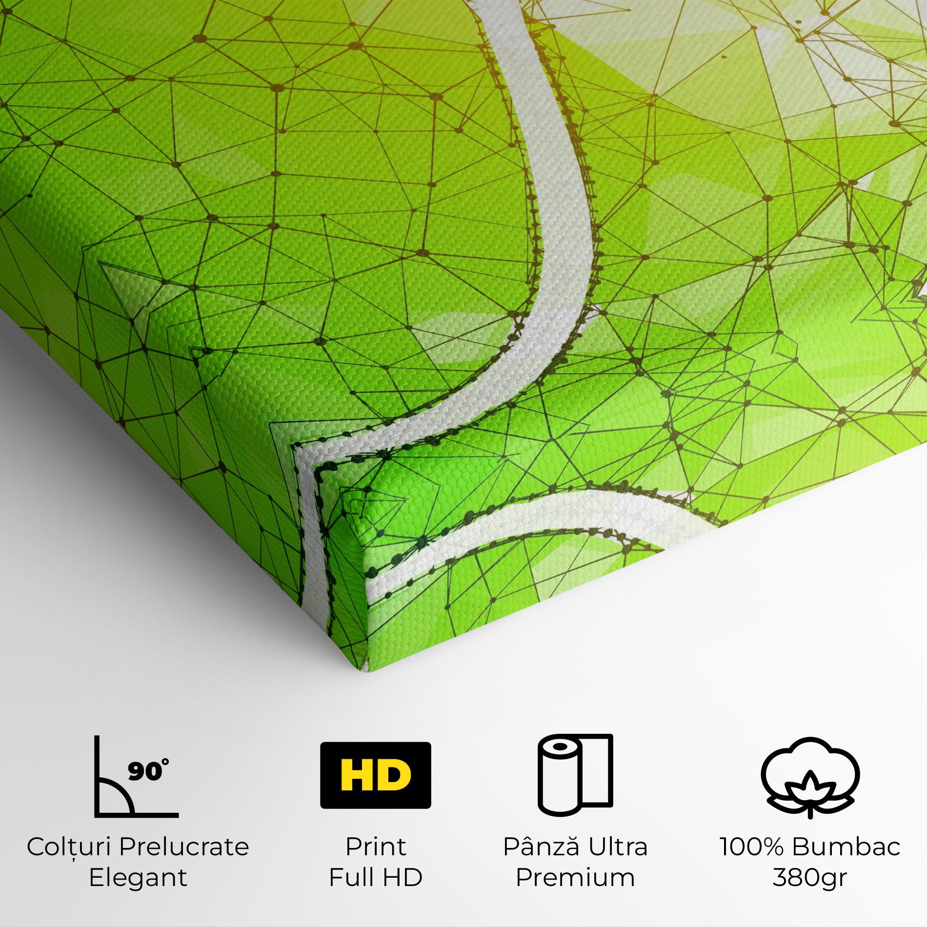 Tablou Canvas Green Line Tennis mockup 4