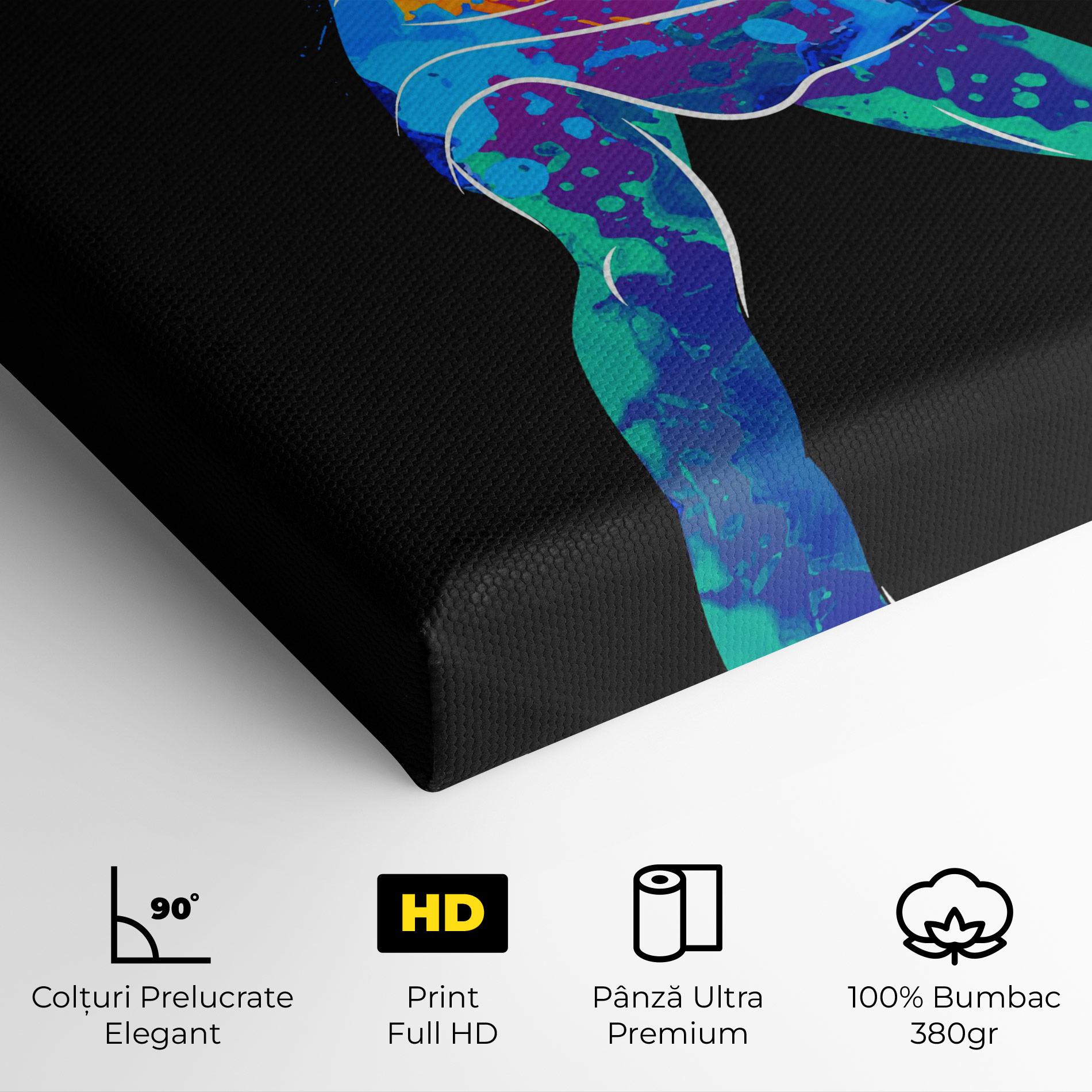 Tablou Canvas Green Orange Tennis mockup 4