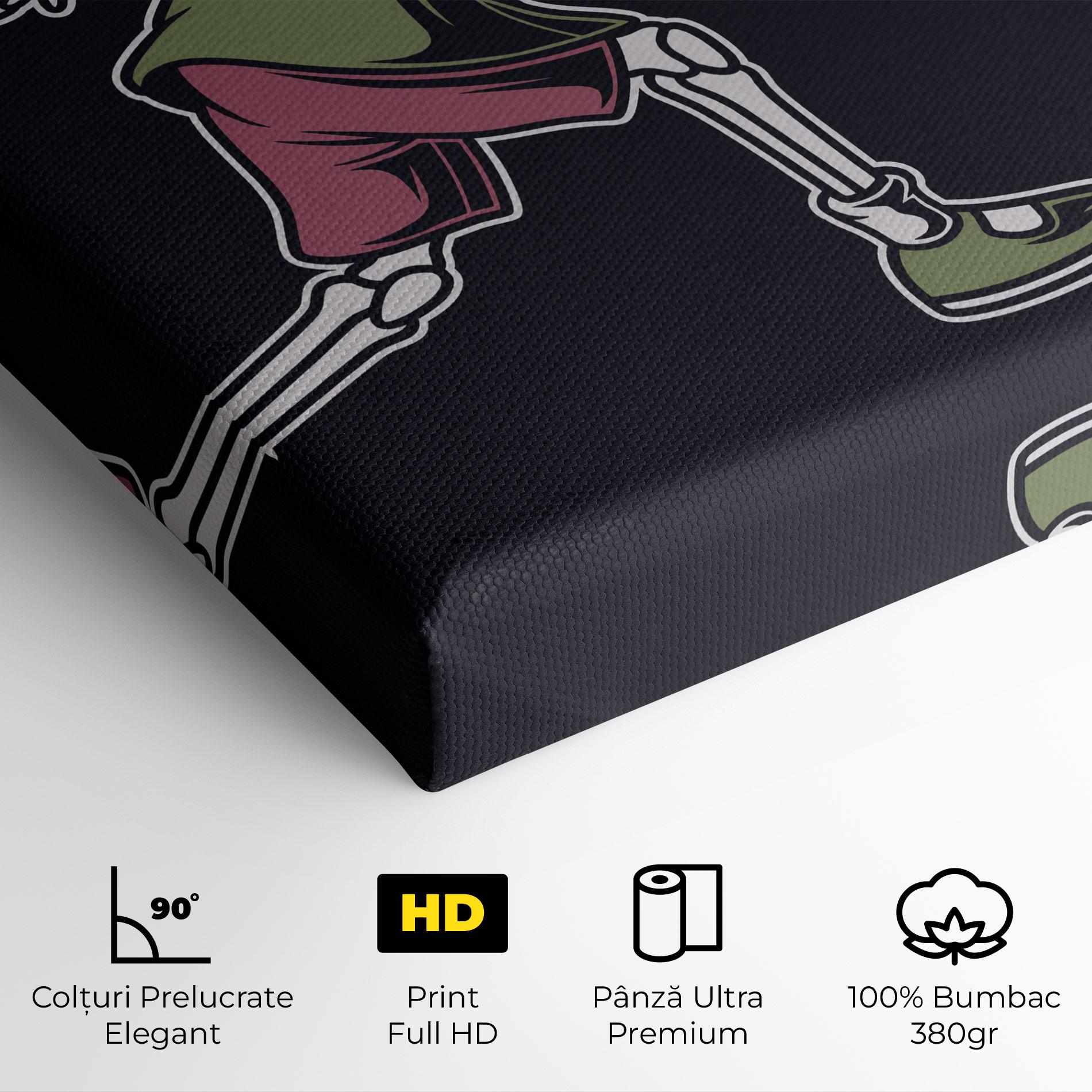 Tablou Canvas Skull Tennis mockup 4
