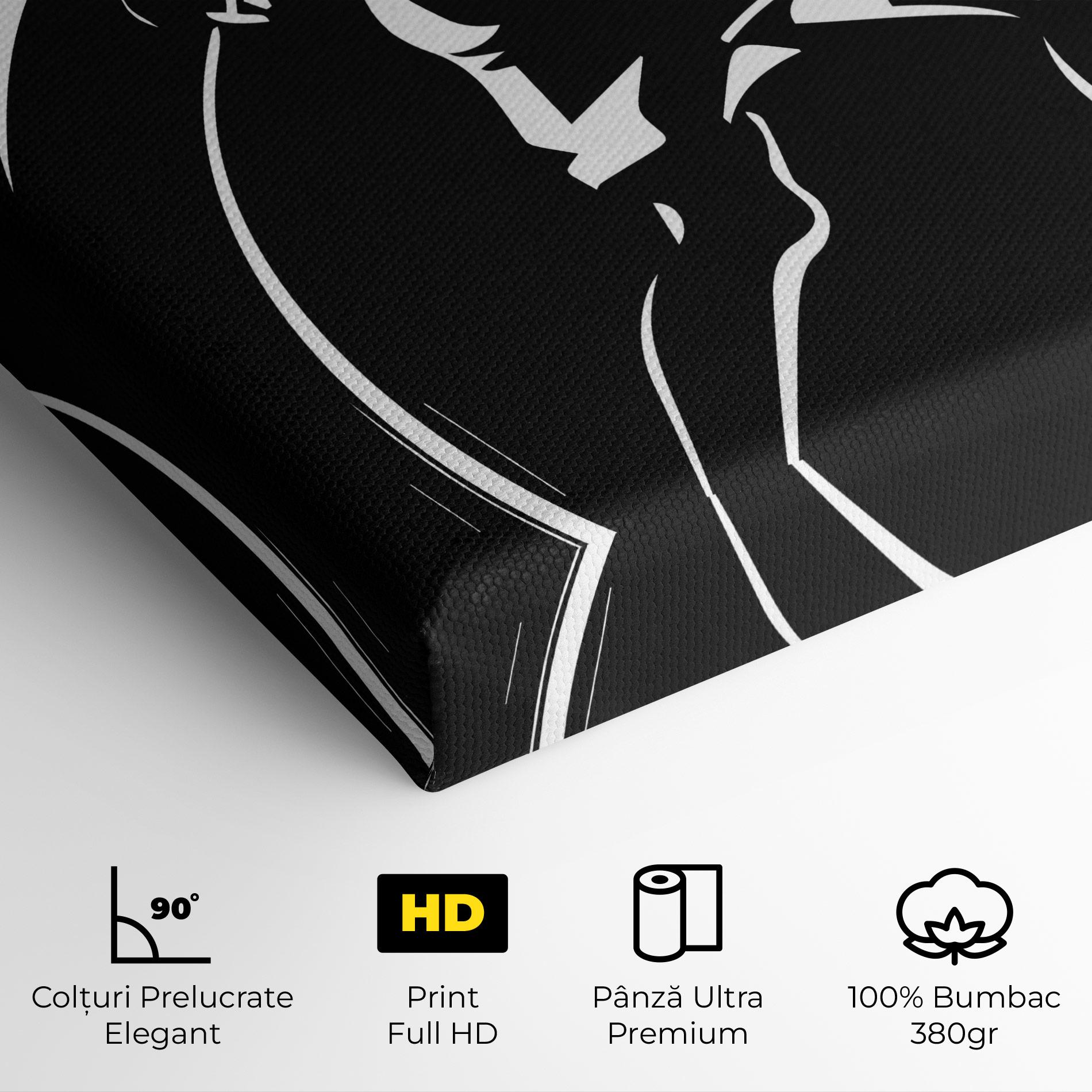 Tablou Canvas White Line Tennis mockup 4