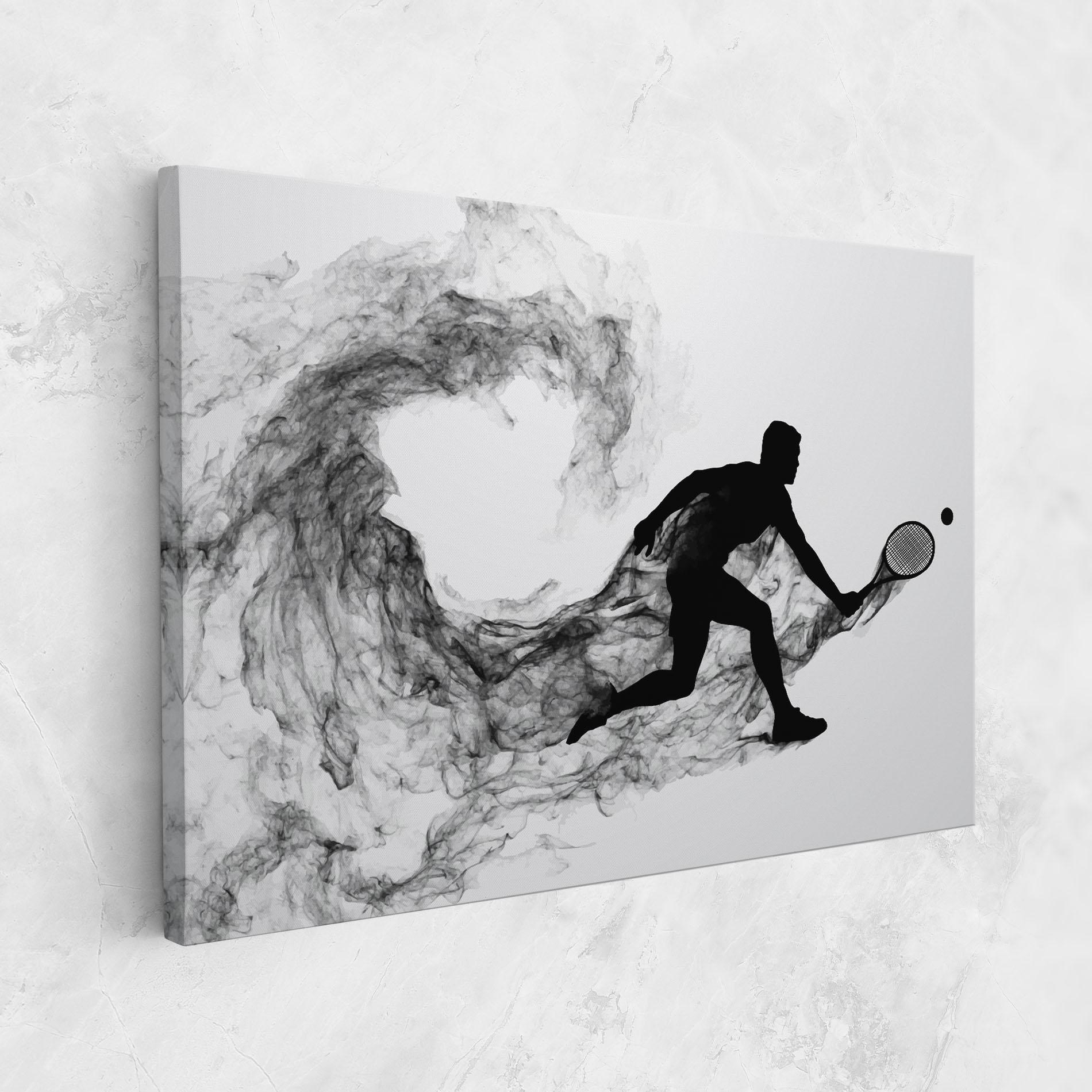 Tablou Canvas Black Smoke Tennis mockup 1
