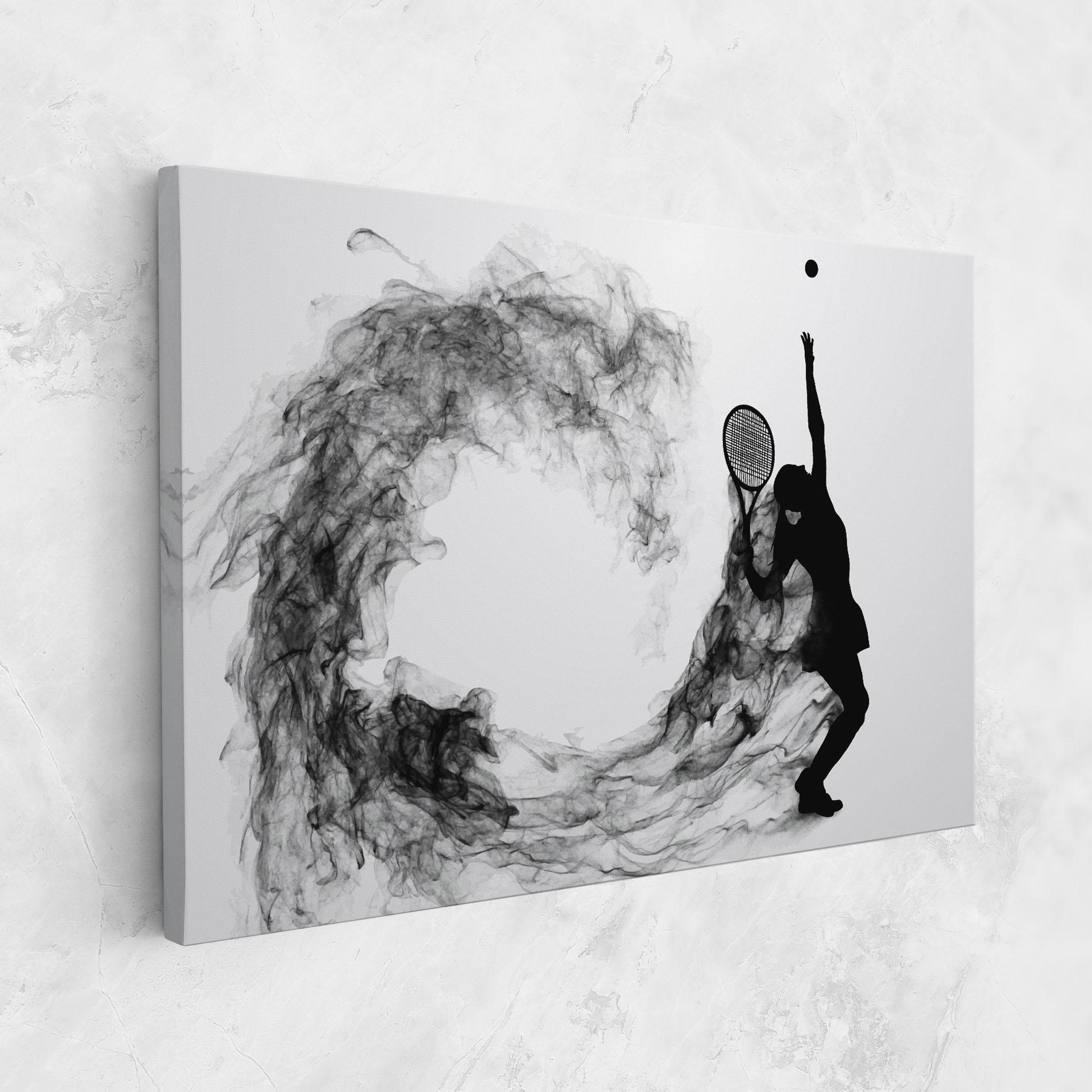 Tablou Canvas Black Tennis Smoke mockup 1