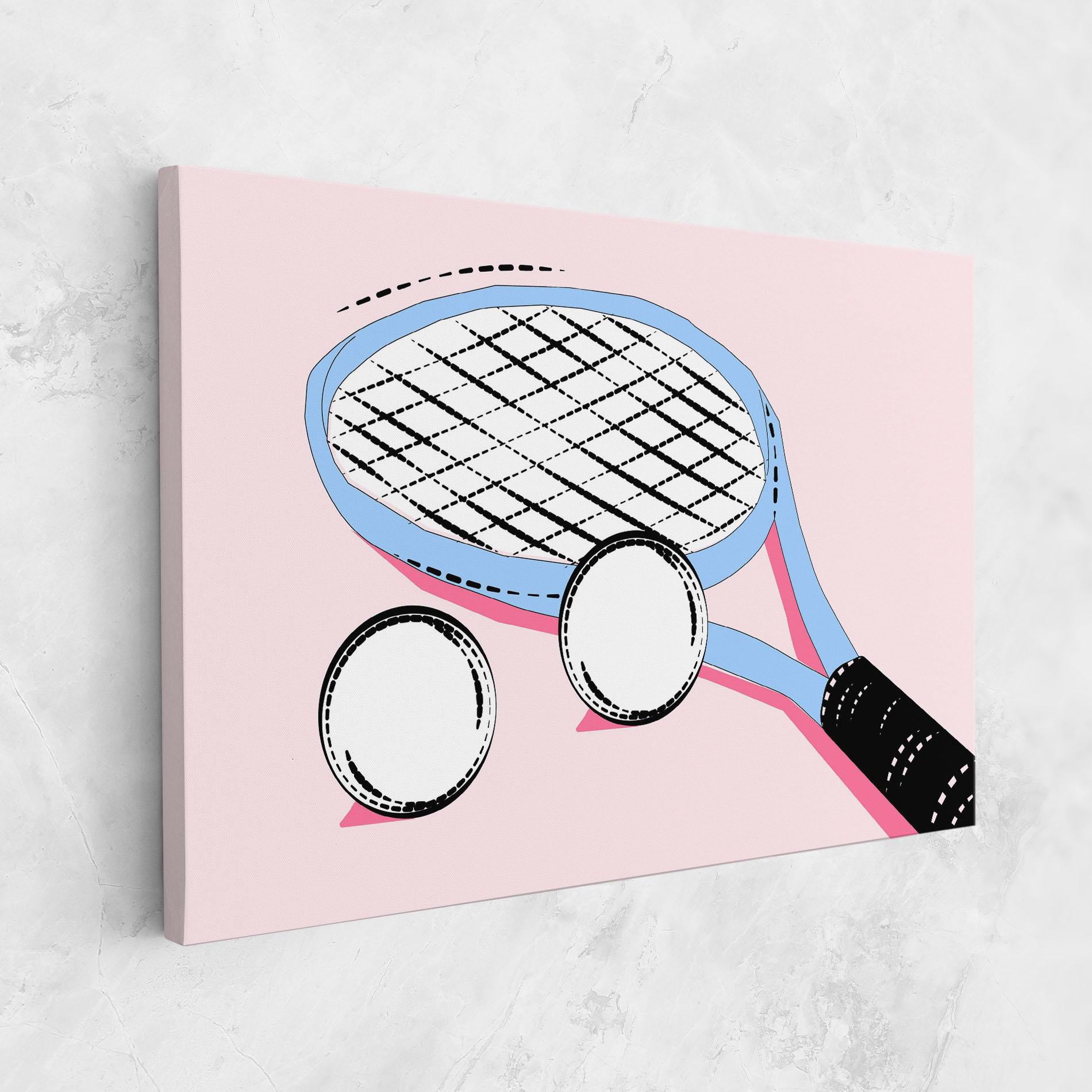 Tablou Canvas Pink Tennis mockup 1