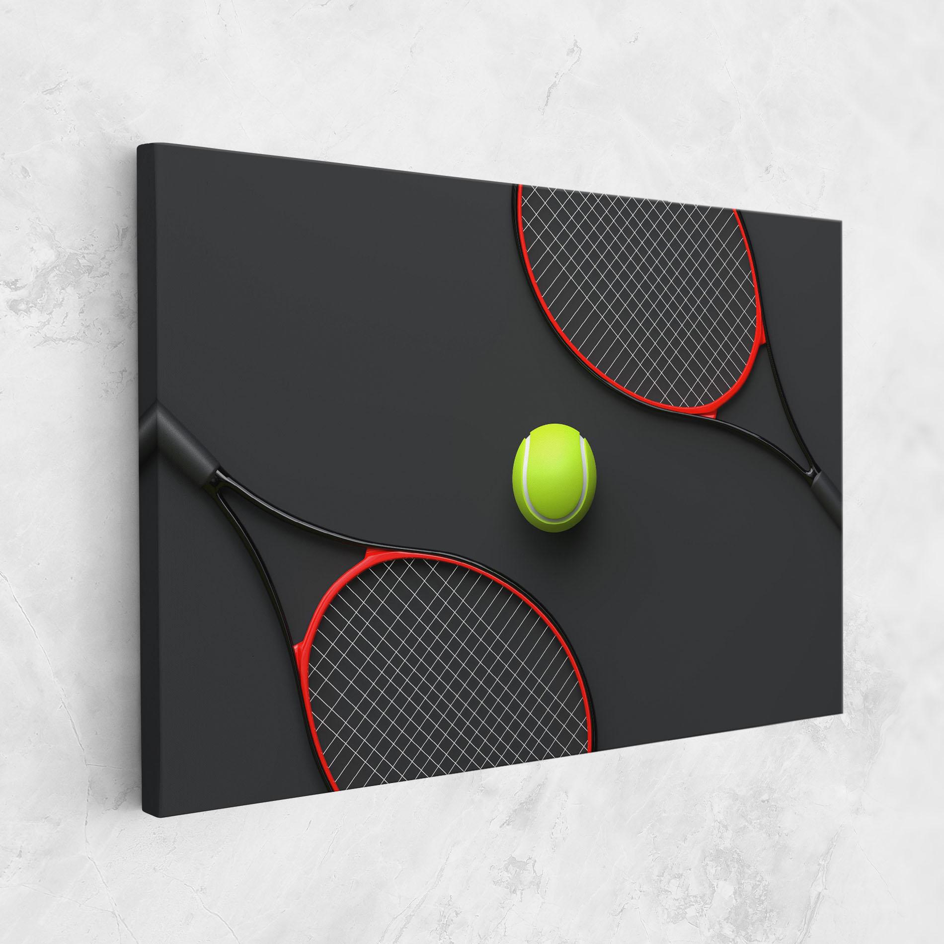 Tablou Canvas Red Tennis Rackets mockup 1