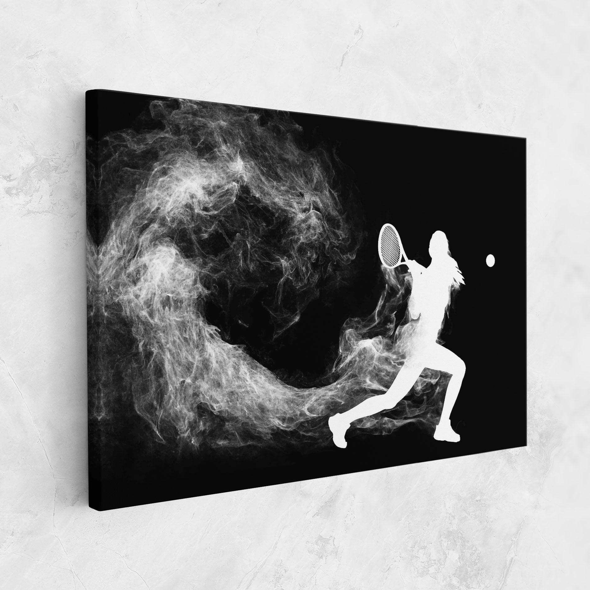 Tablou Canvas Tennis Spoke White mockup 1