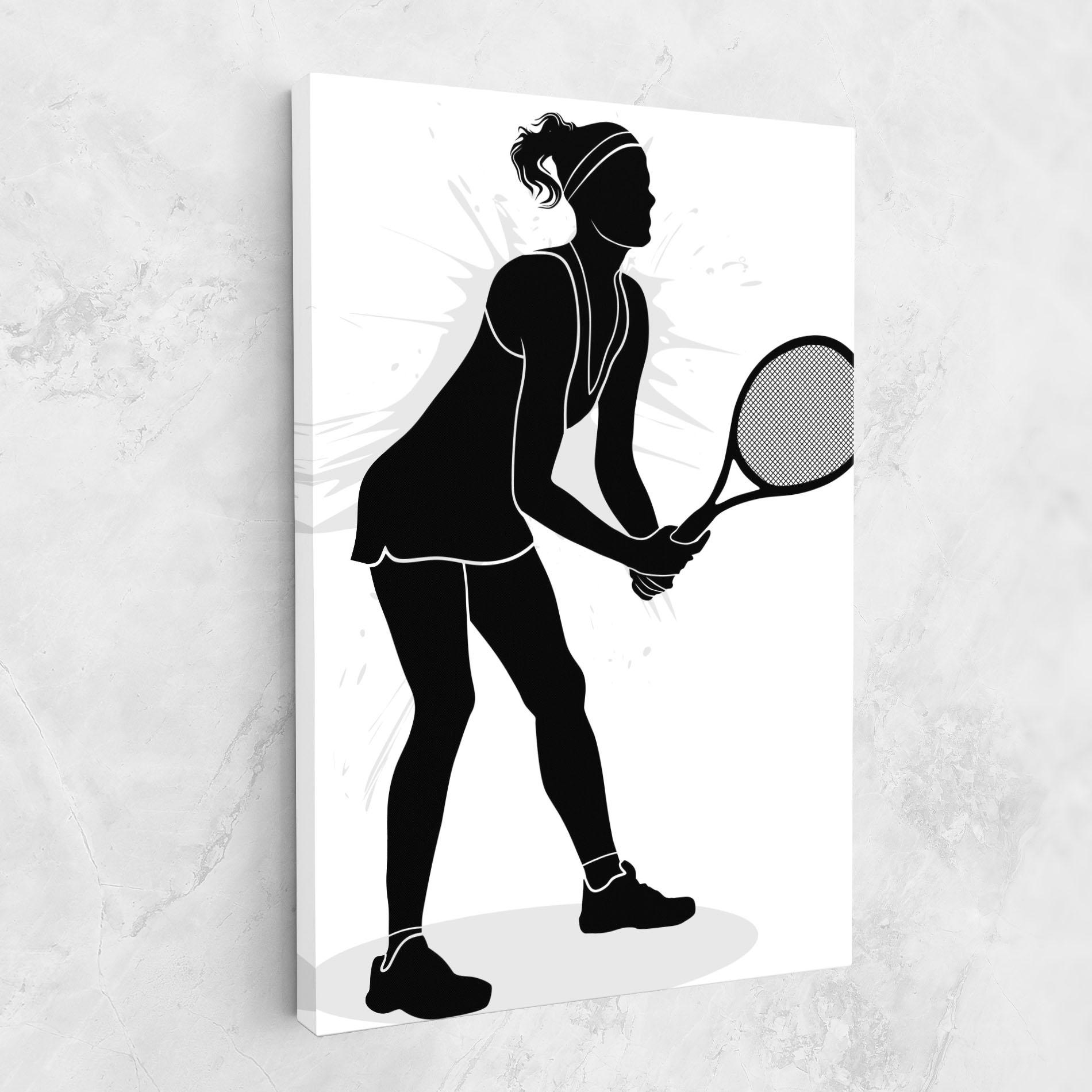 Tablou Canvas Female Tennis Player mockup 1