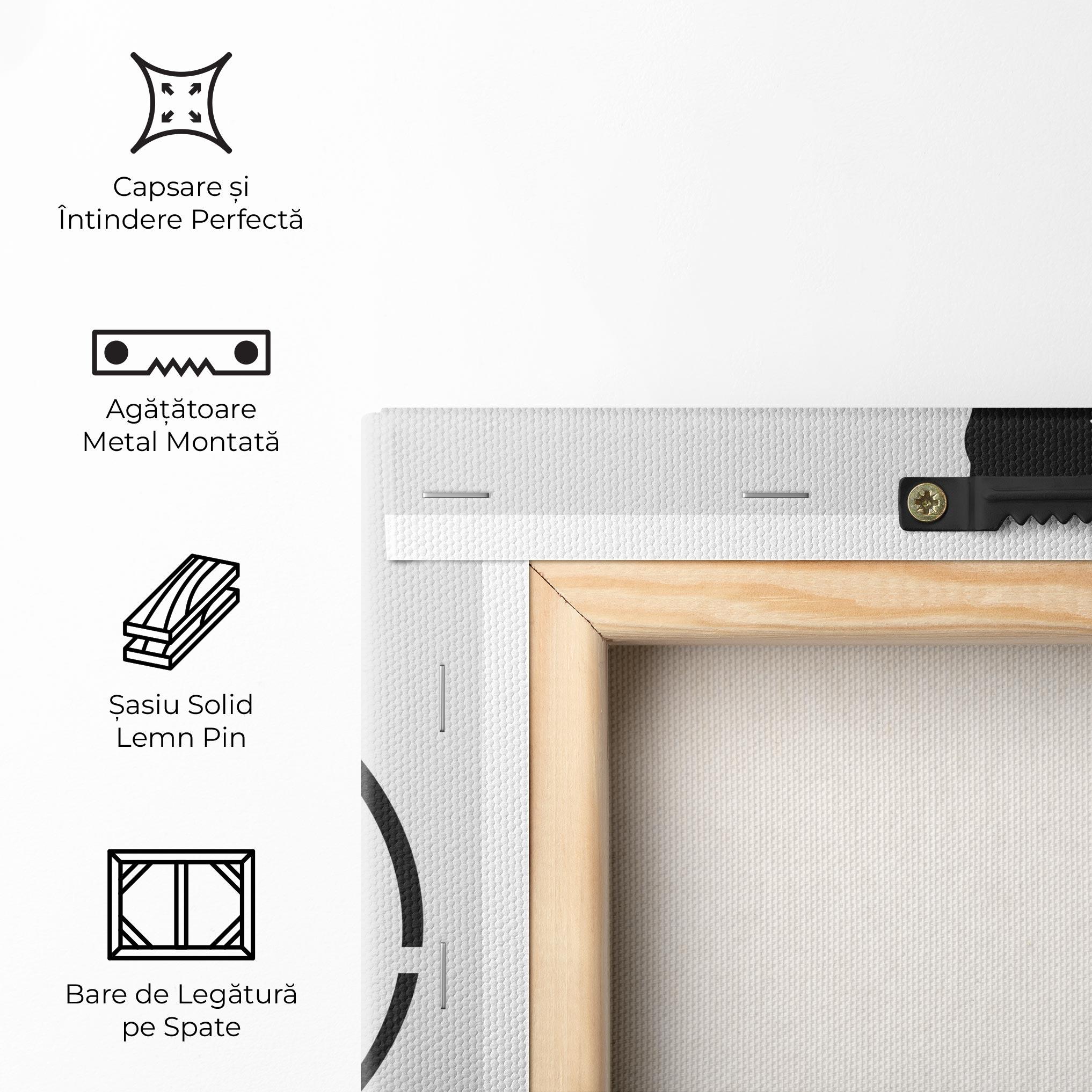 Tablou Canvas Black Tennis Circle mockup 5