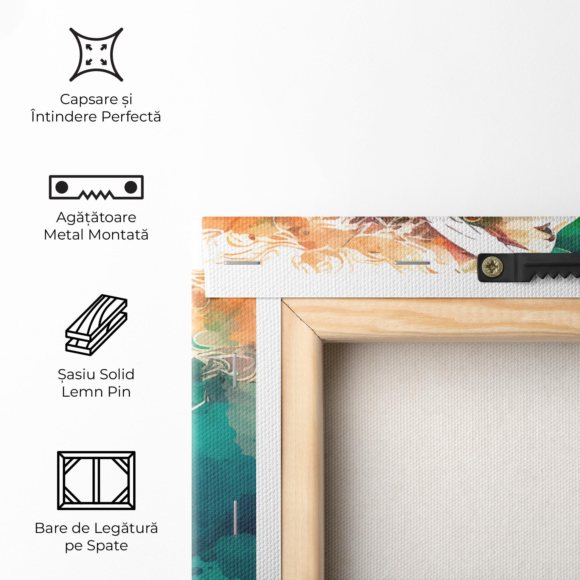 Tablou Canvas Green Art Tennis mockup 5