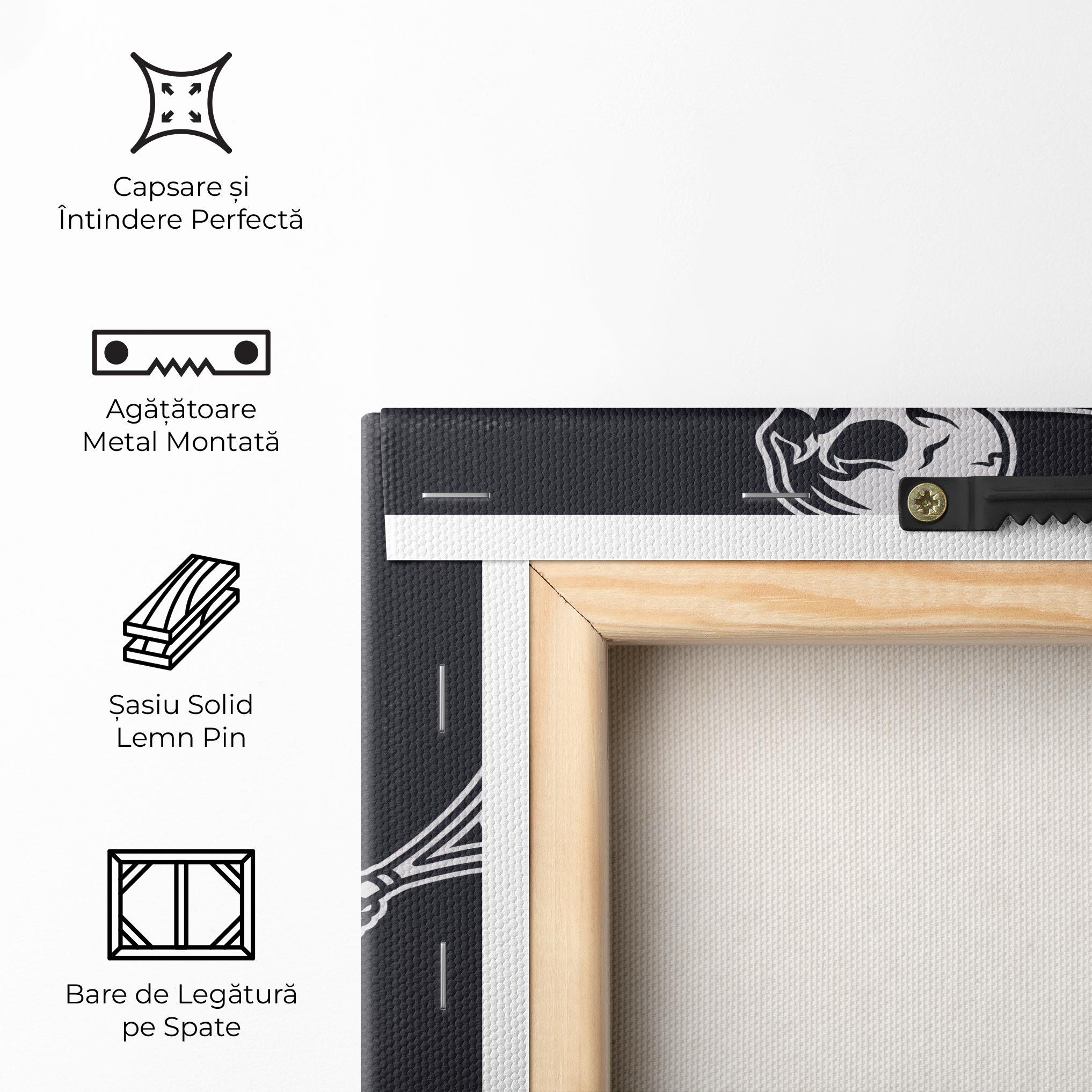 Tablou Canvas Skull Tennis mockup 5