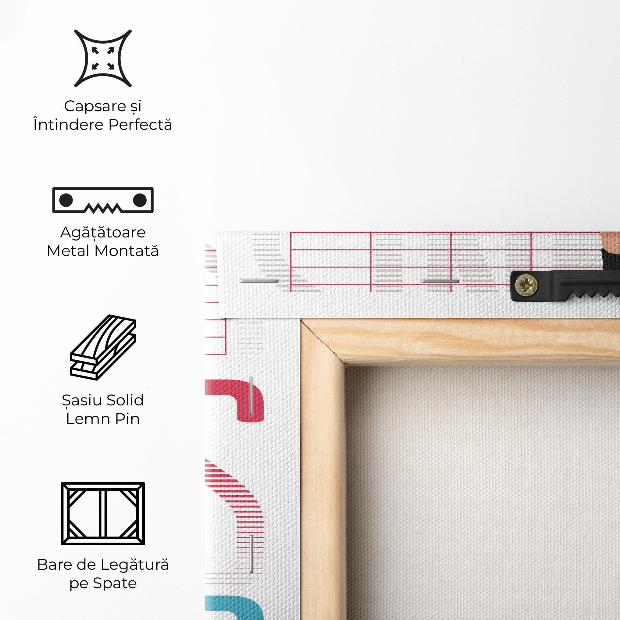 Tablou Canvas Tennis Ball Jump mockup 5