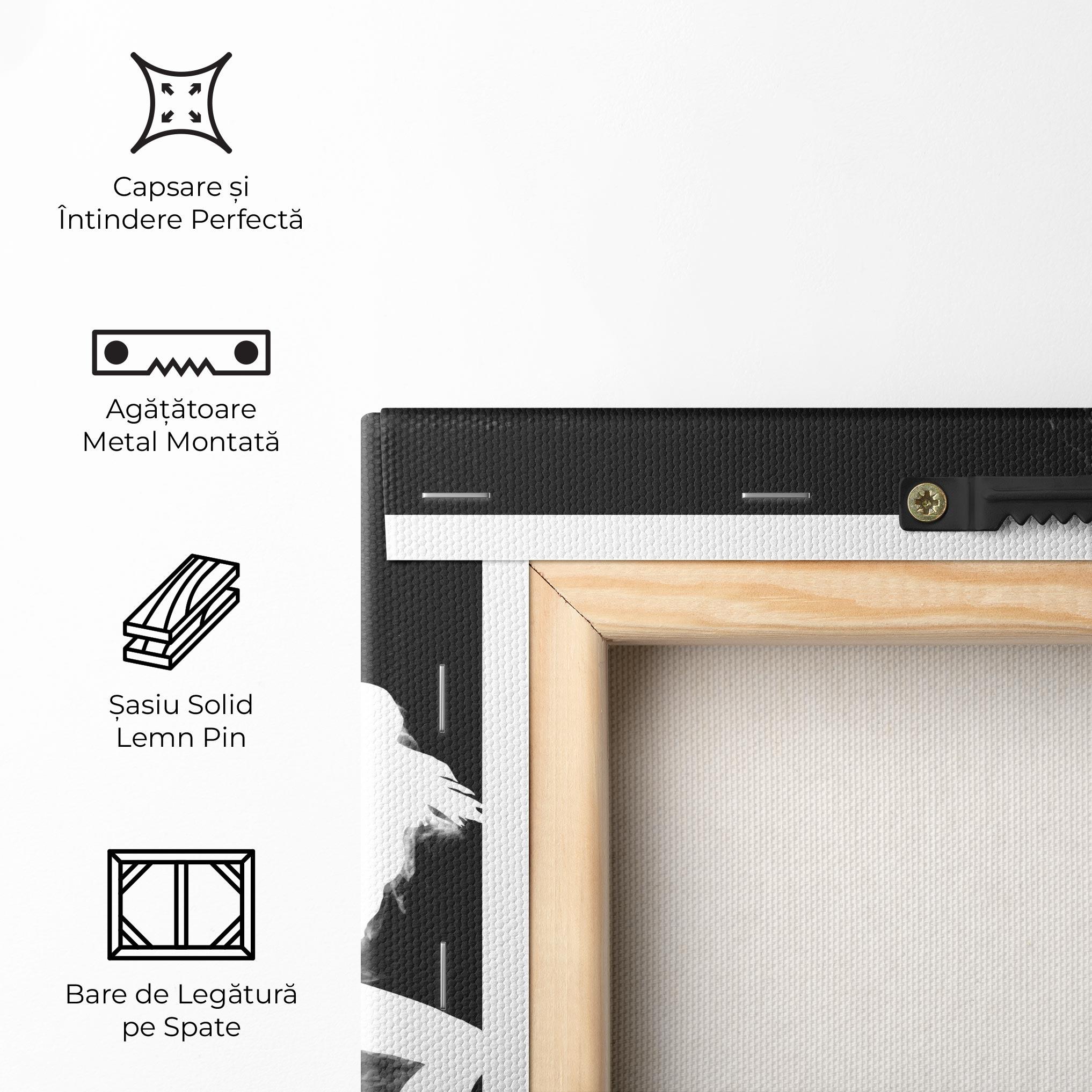 Tablou Canvas Tennis Spoke White mockup 5