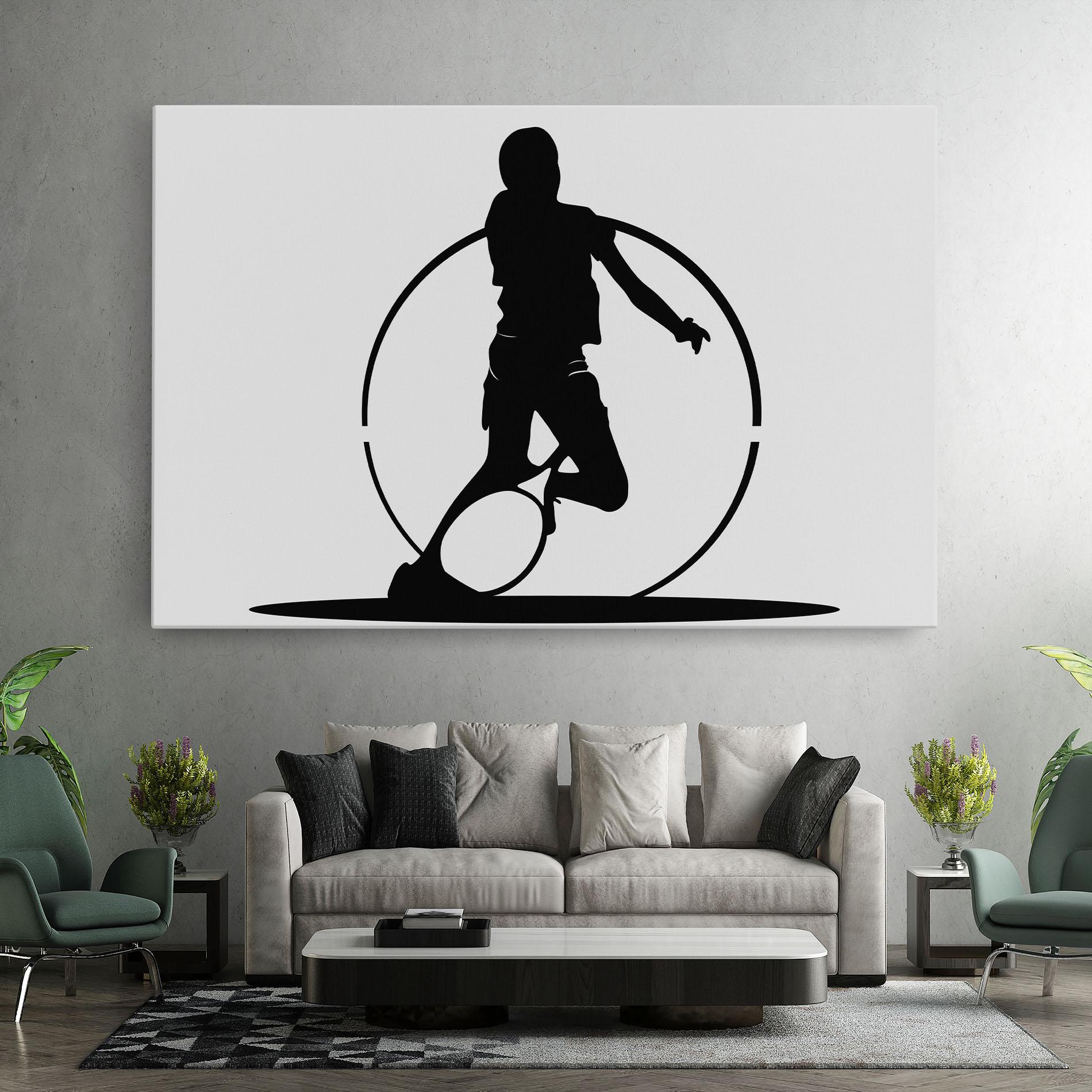 Tablou Canvas Black Tennis Circle mockup 7