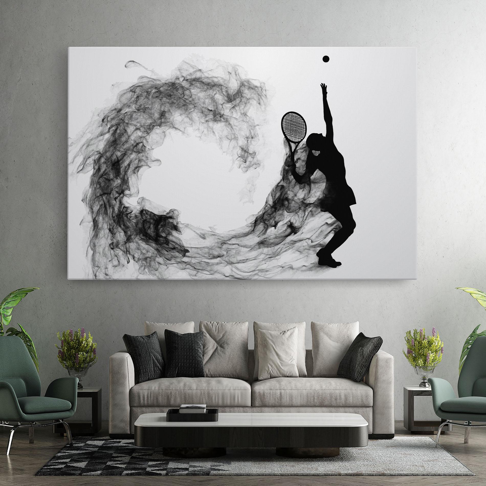 Tablou Canvas Black Tennis Smoke mockup 7
