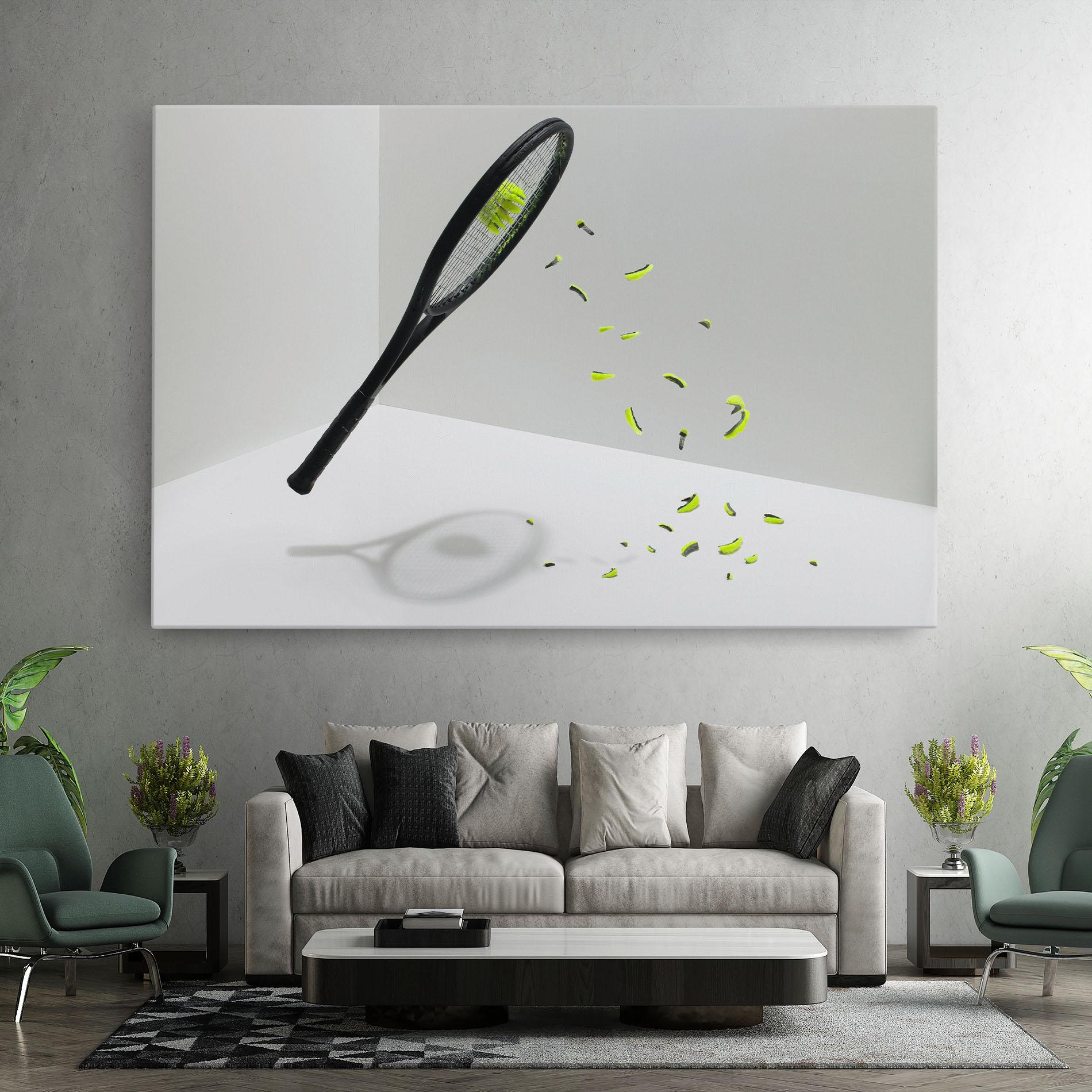 Tablou Canvas Broken Tennis Ball mockup 7