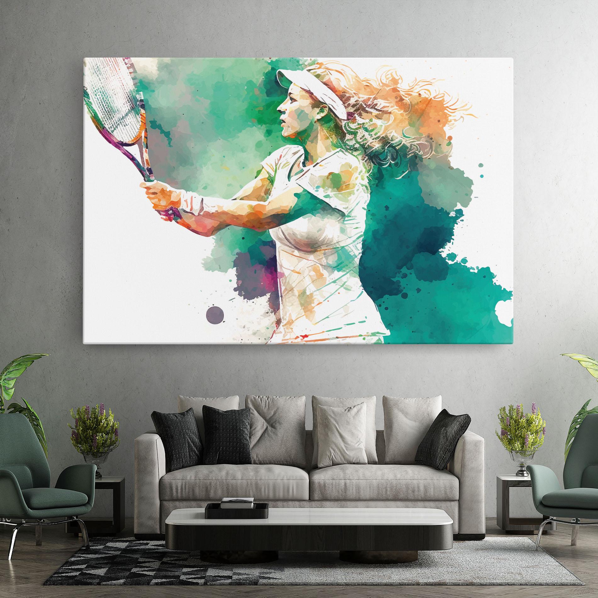 Tablou Canvas Green Art Tennis mockup 7