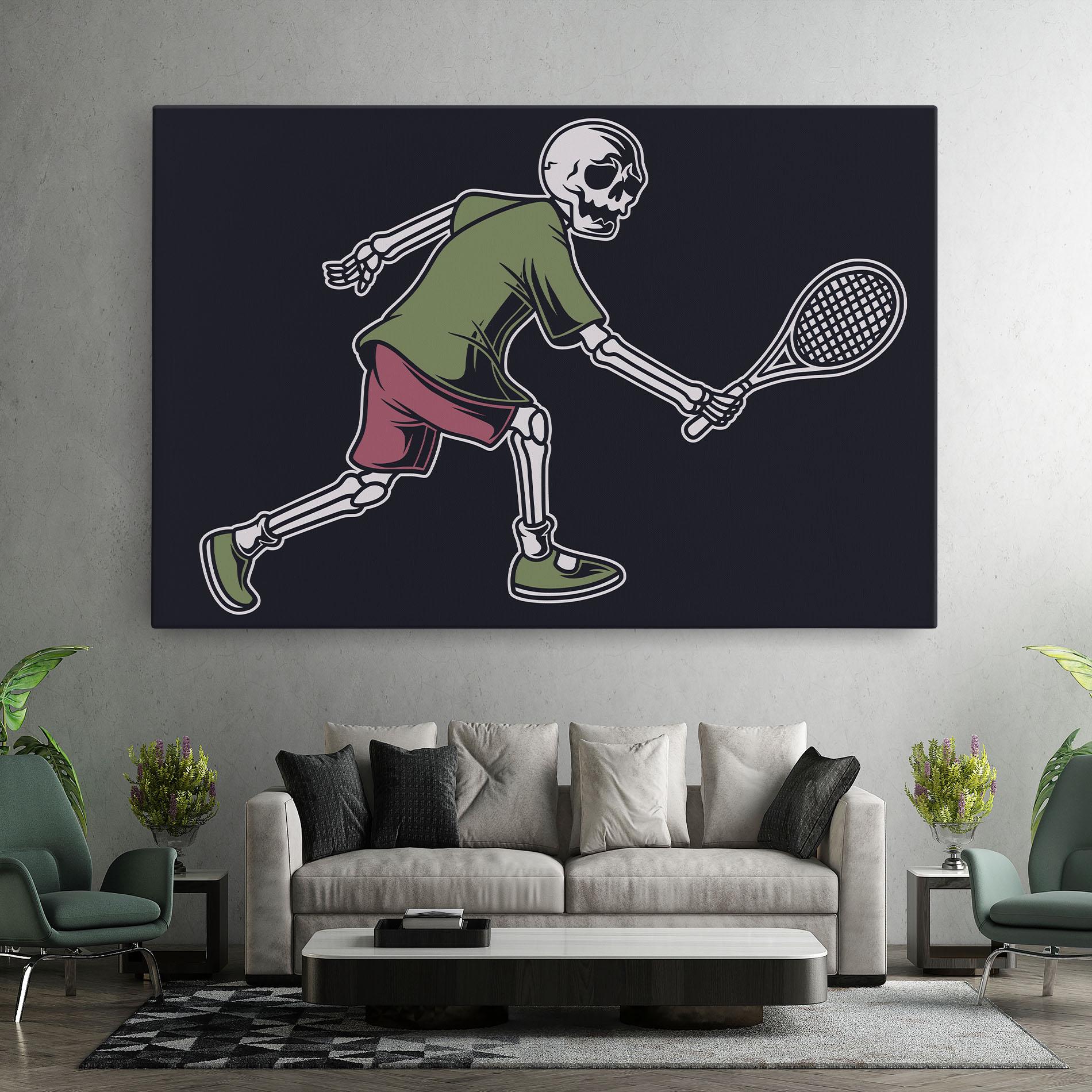 Tablou Canvas Skull Tennis mockup 7