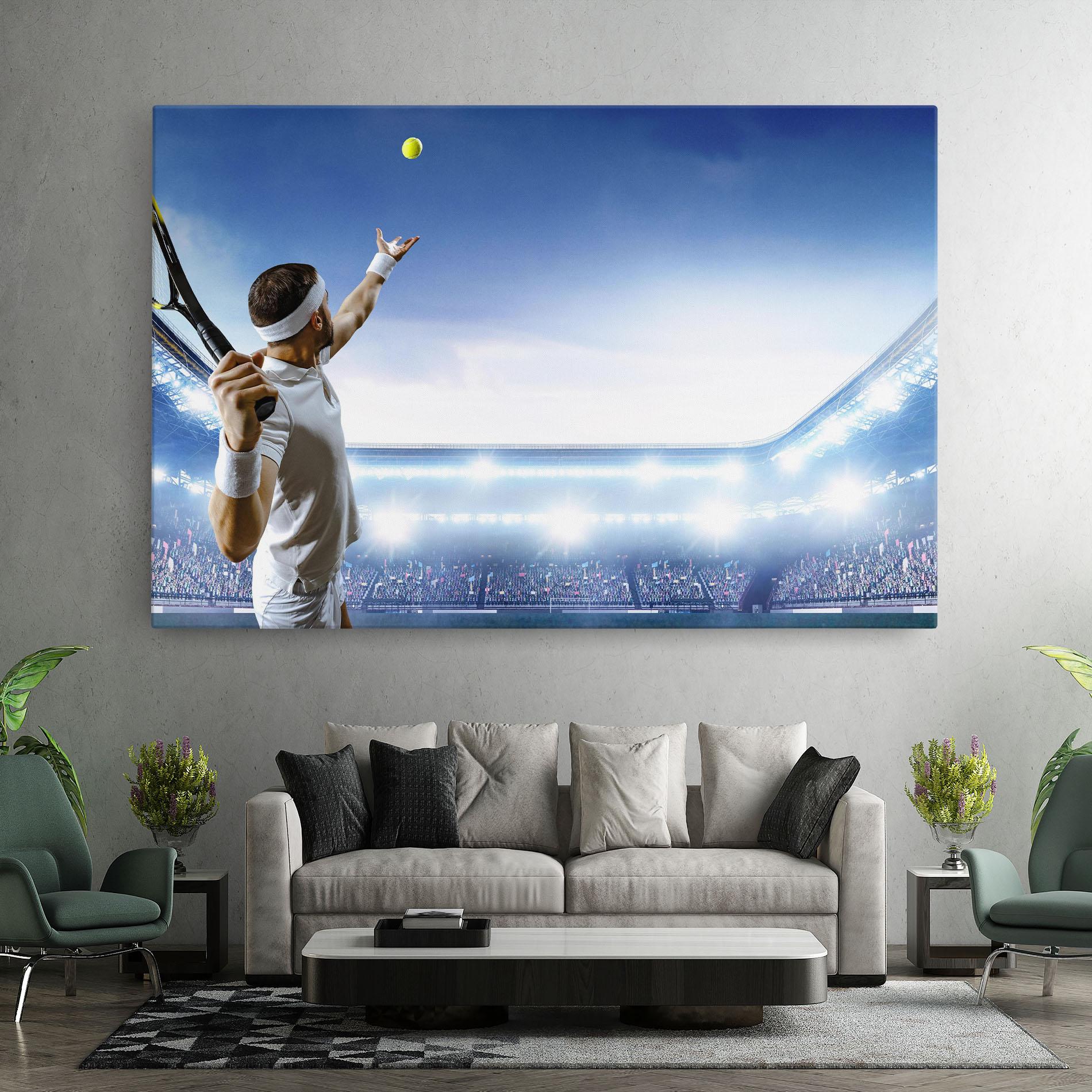 Tablou Canvas Stadium Tennis Player mockup 7
