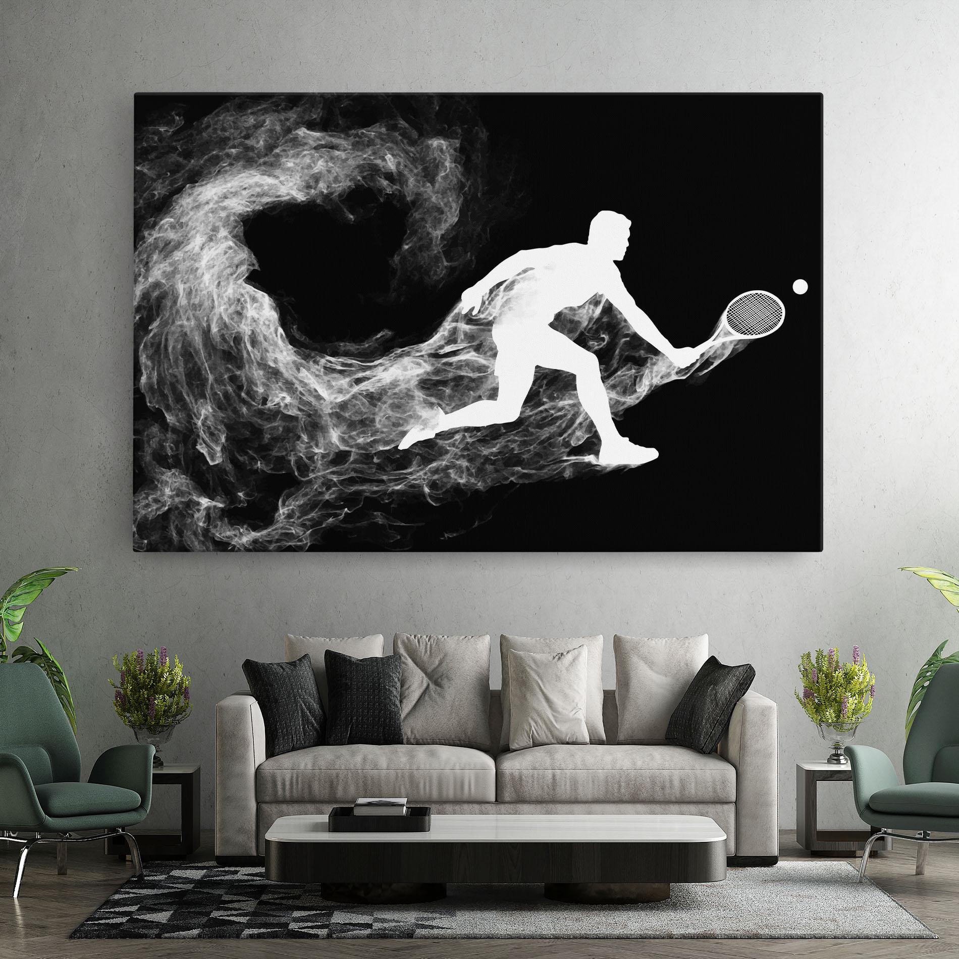 Tablou Canvas Tennis White Smoke mockup 7