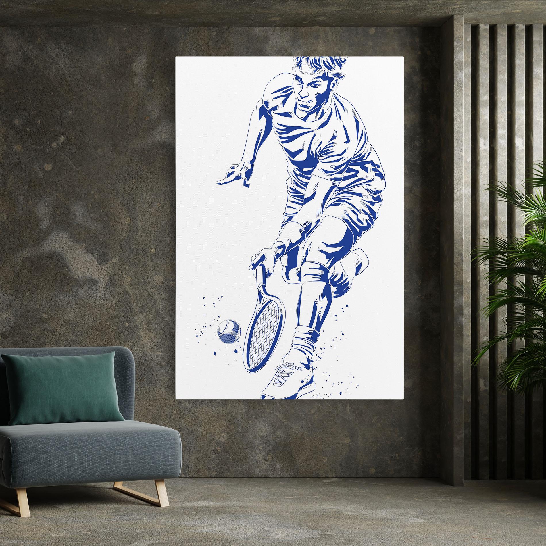 Tablou Canvas Blue Tennis mockup 7