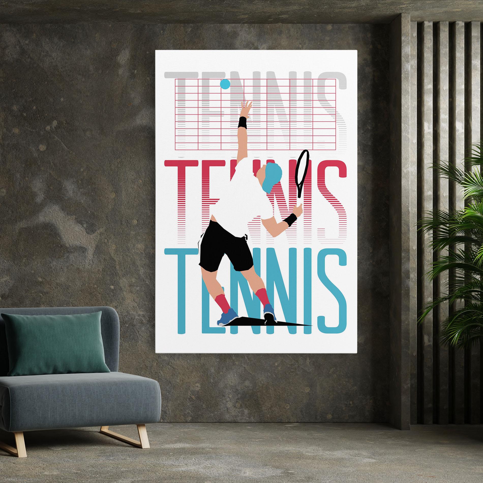 Tablou Canvas Tennis Ball Jump mockup 7