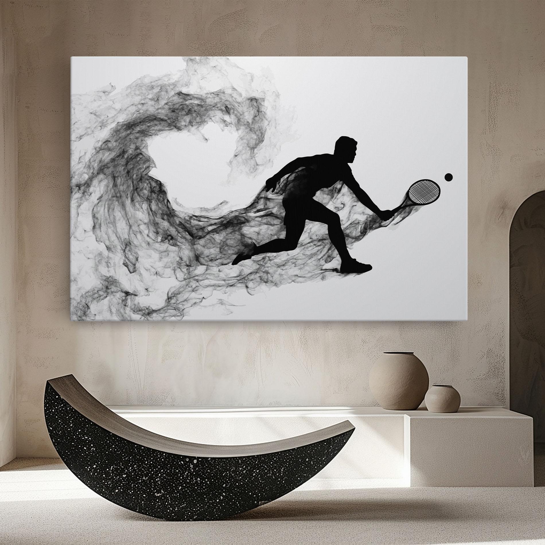 Tablou Canvas Black Smoke Tennis mockup 8