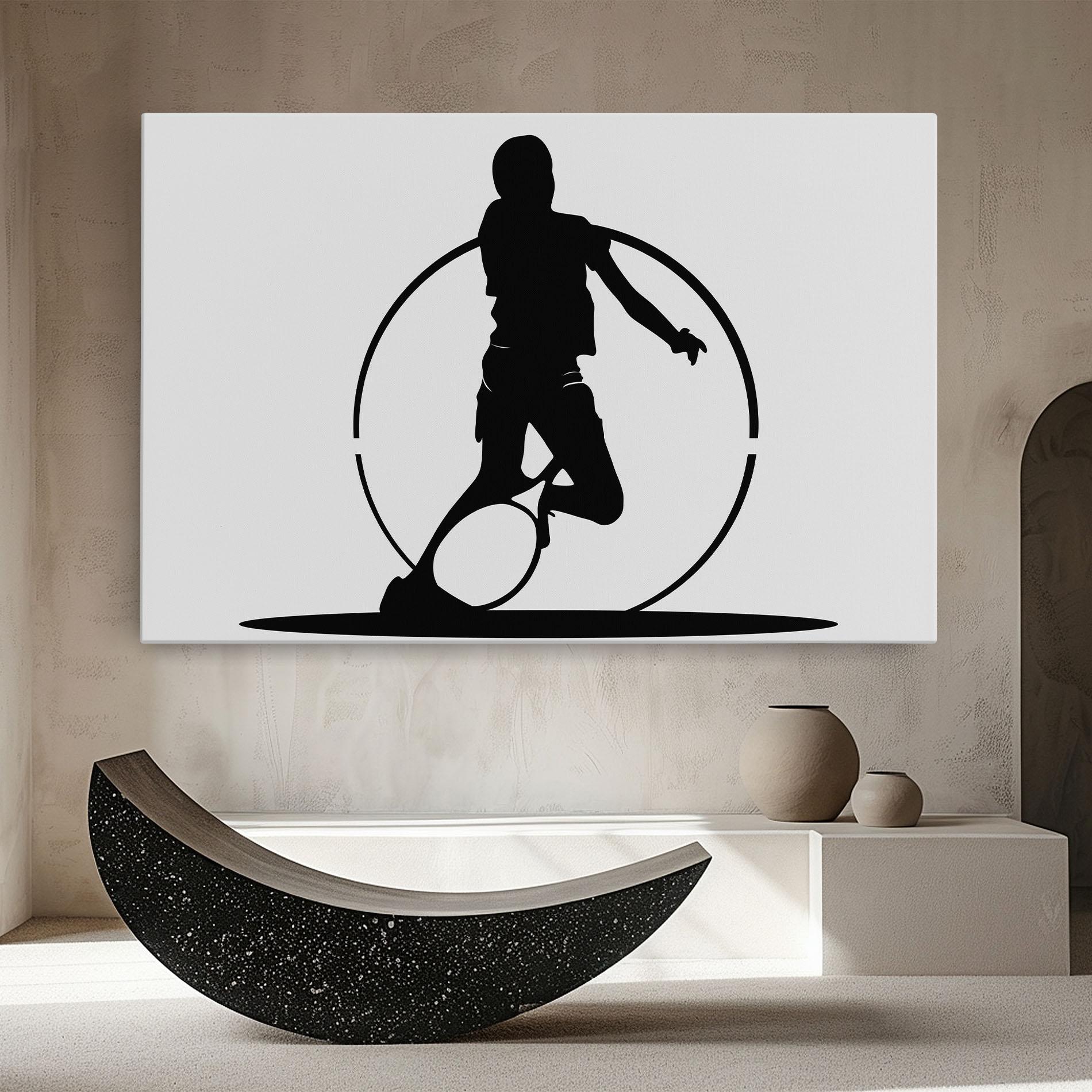 Tablou Canvas Black Tennis Circle mockup 8