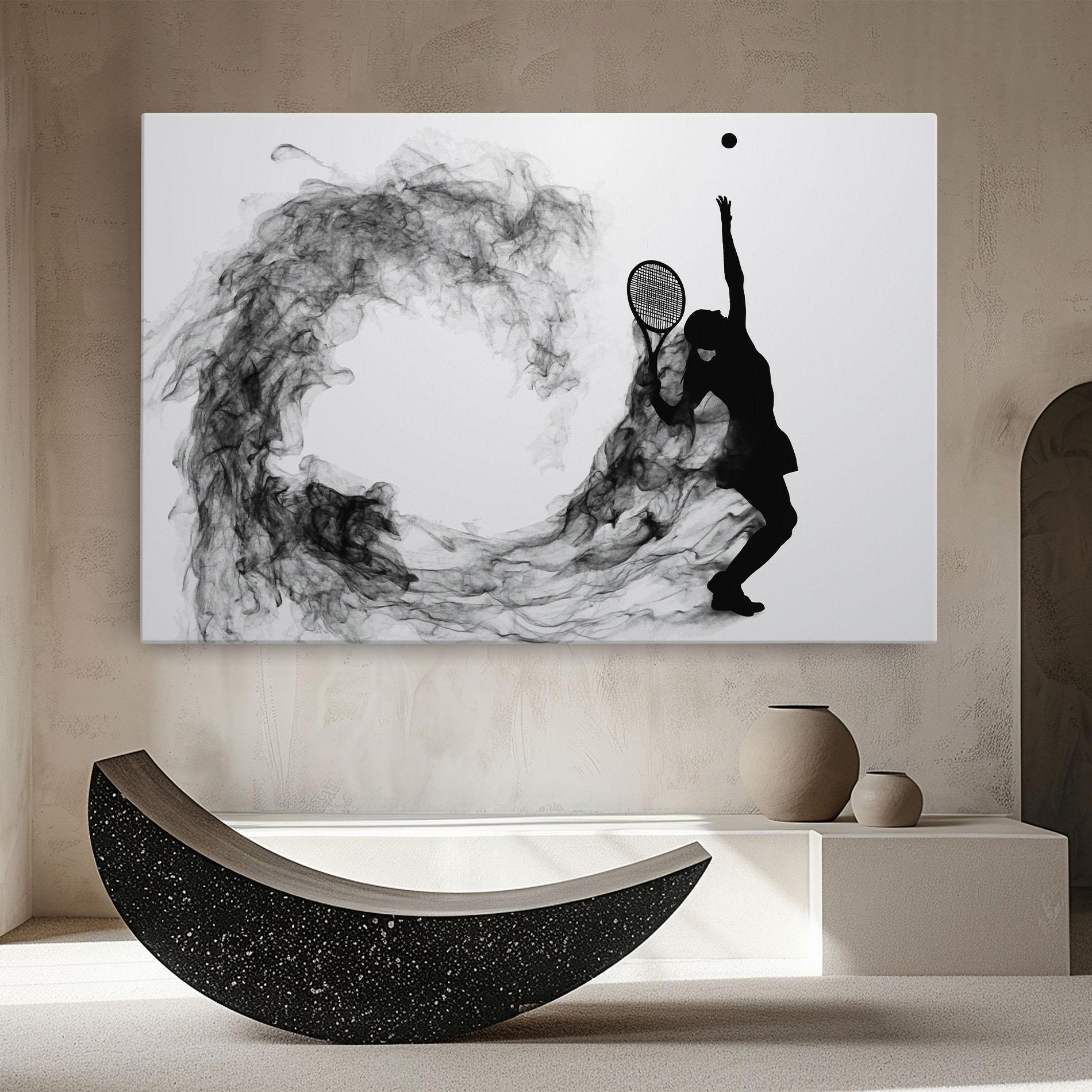 Tablou Canvas Black Tennis Smoke mockup 8