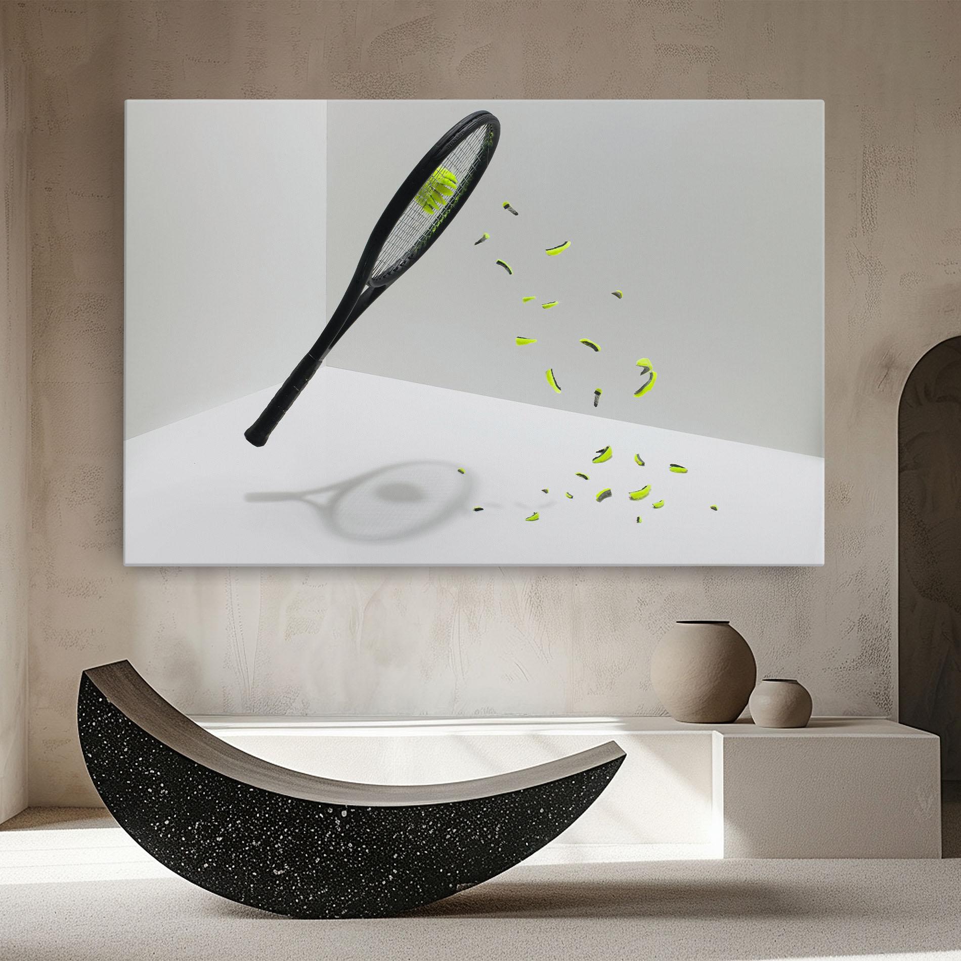 Tablou Canvas Broken Tennis Ball mockup 8