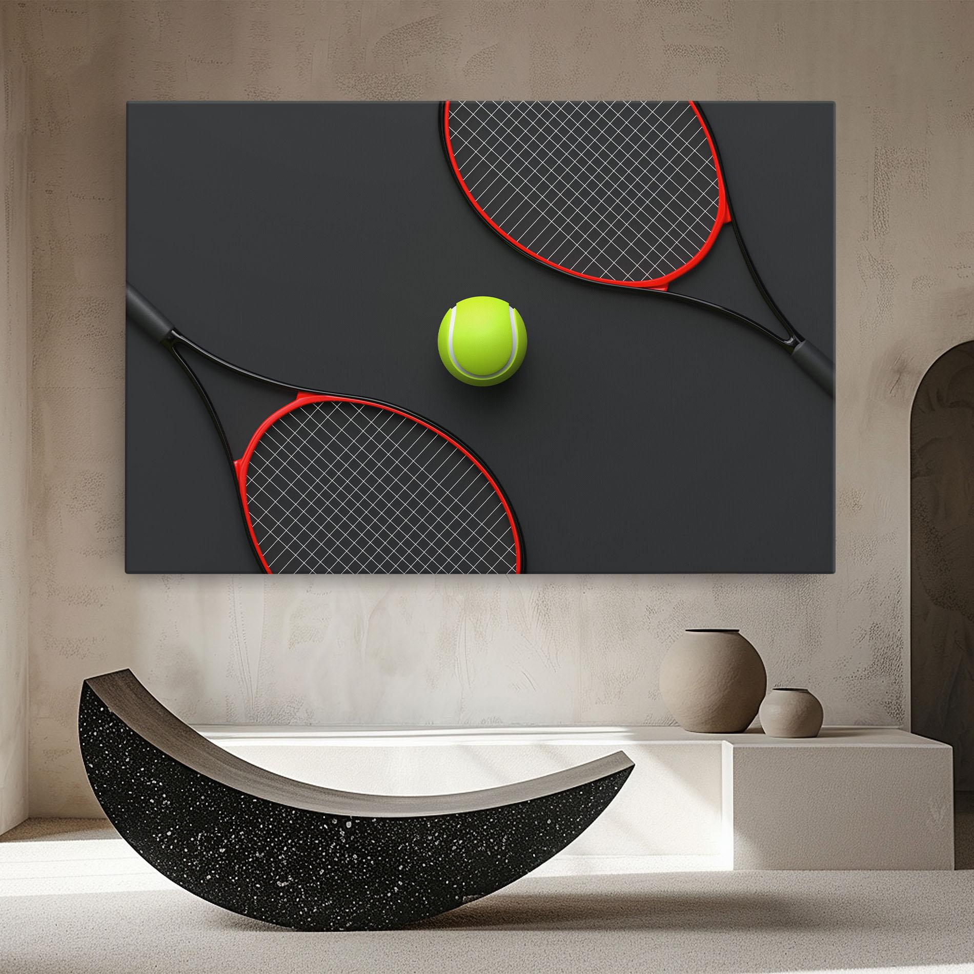 Tablou Canvas Red Tennis Rackets mockup 8