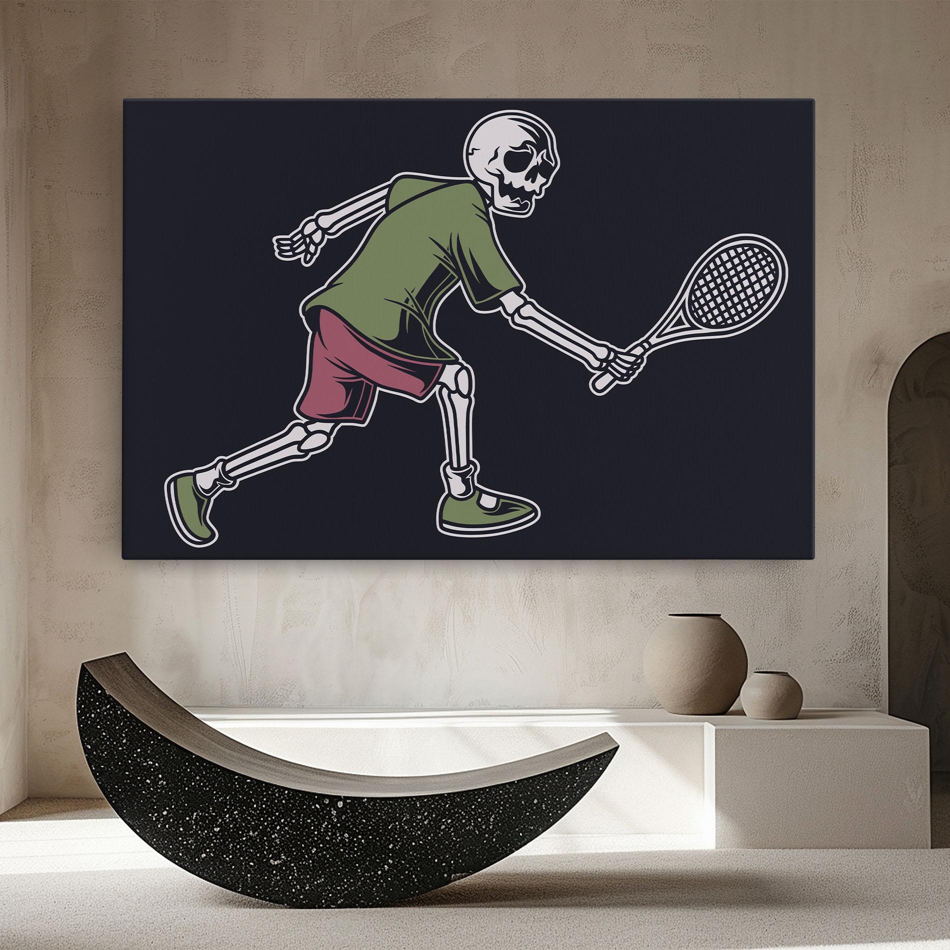 Tablou Canvas Skull Tennis mockup 8
