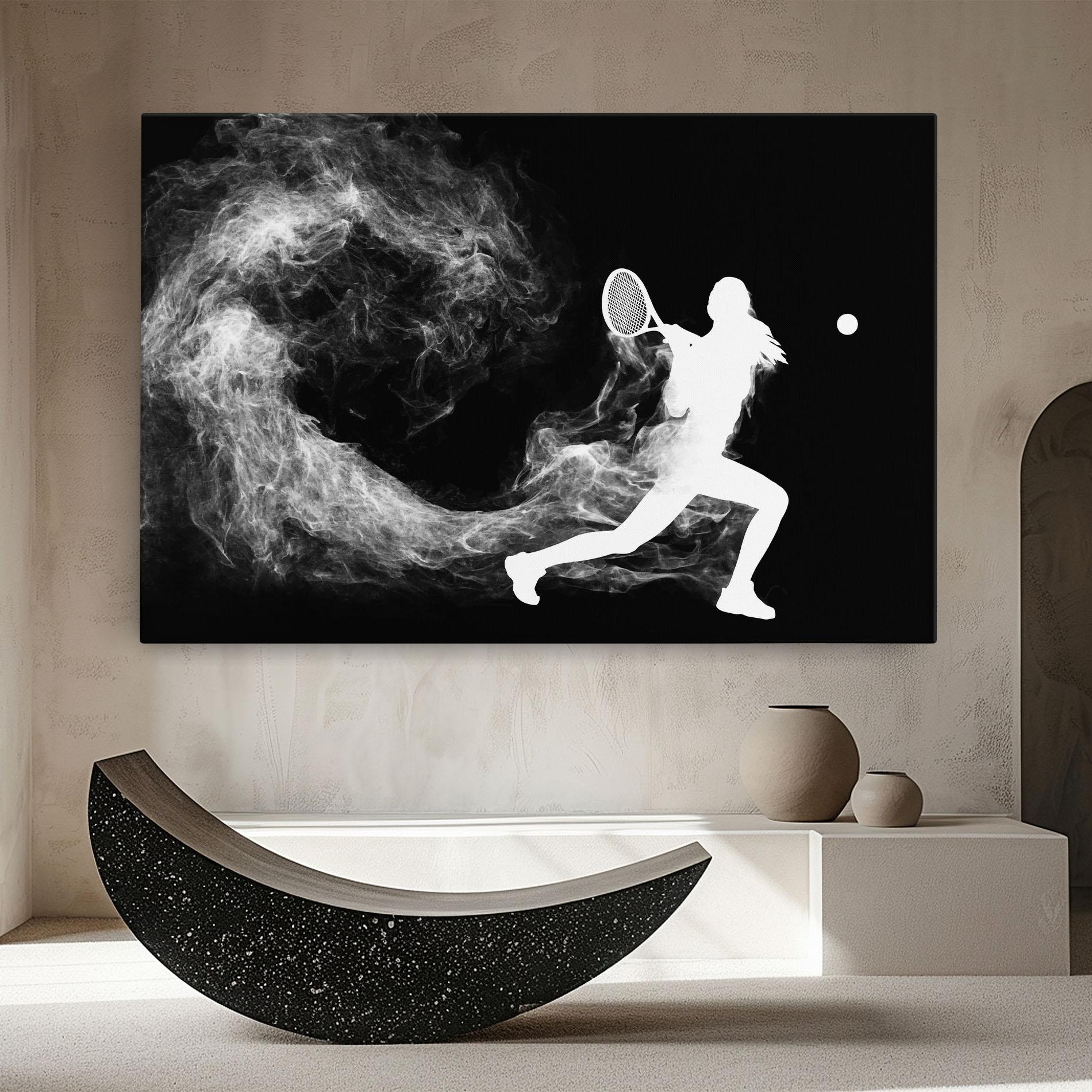 Tablou Canvas Tennis Spoke White mockup 8