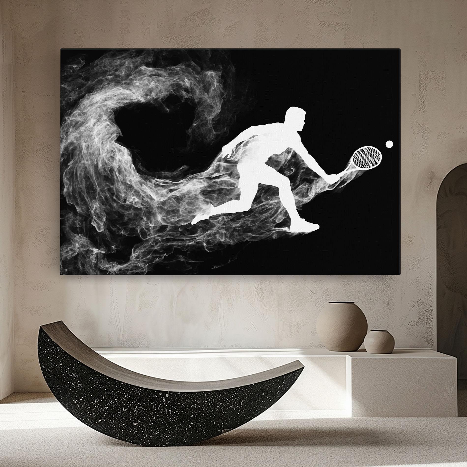 Tablou Canvas Tennis White Smoke mockup 8