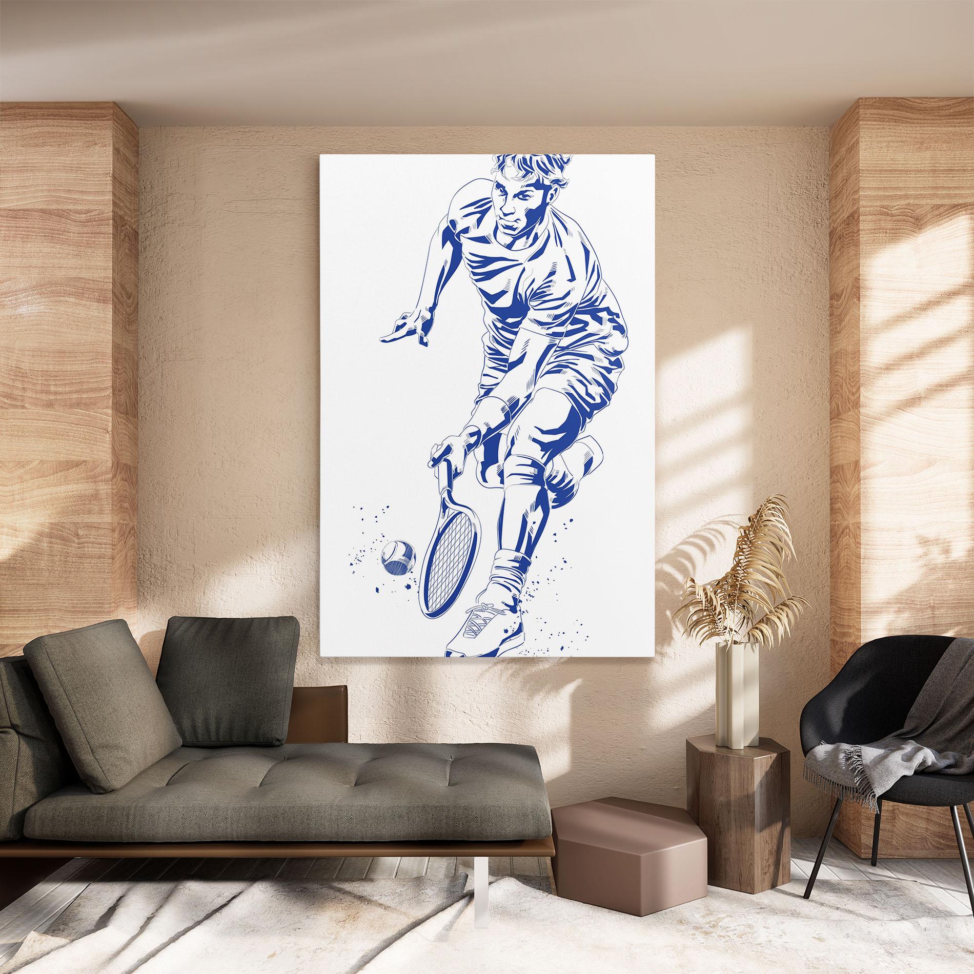 Tablou Canvas Blue Tennis mockup 8