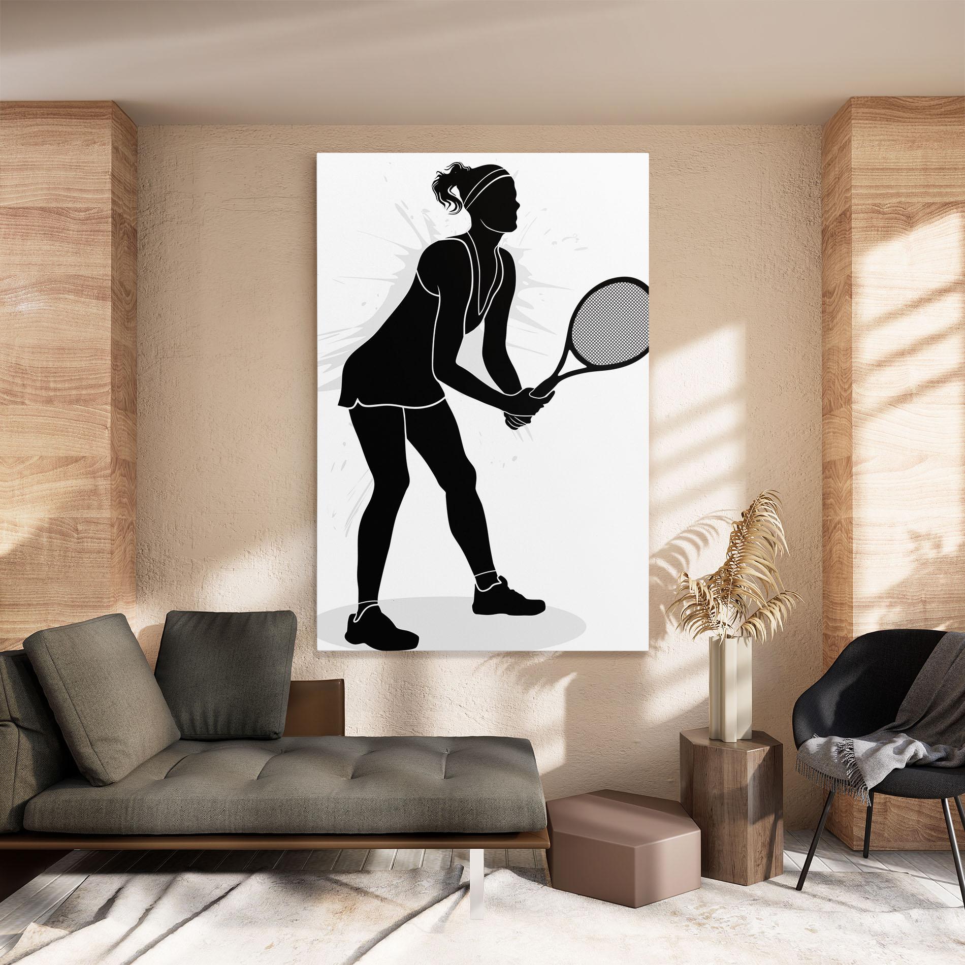 Tablou Canvas Female Tennis Player mockup 8