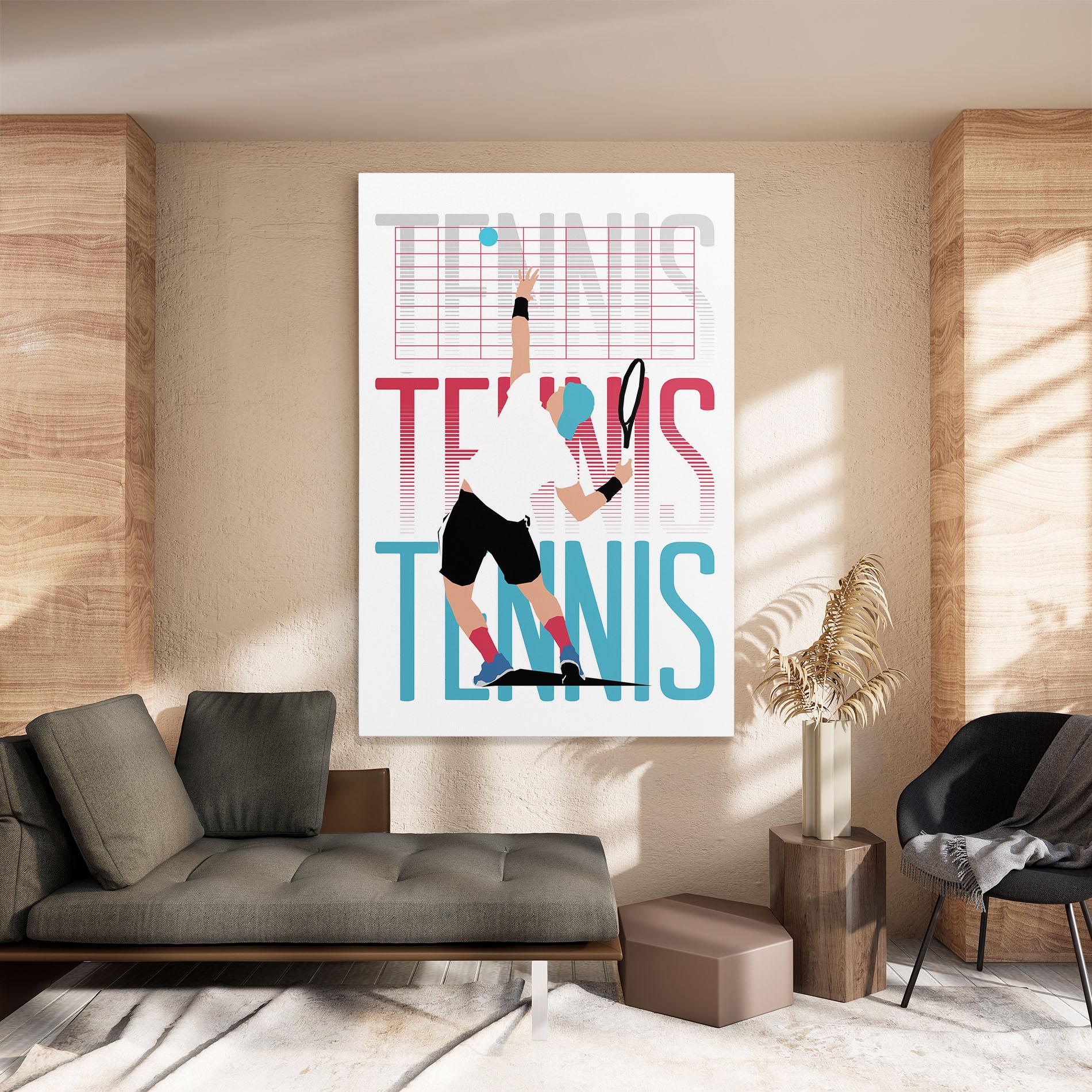 Tablou Canvas Tennis Ball Jump mockup 8