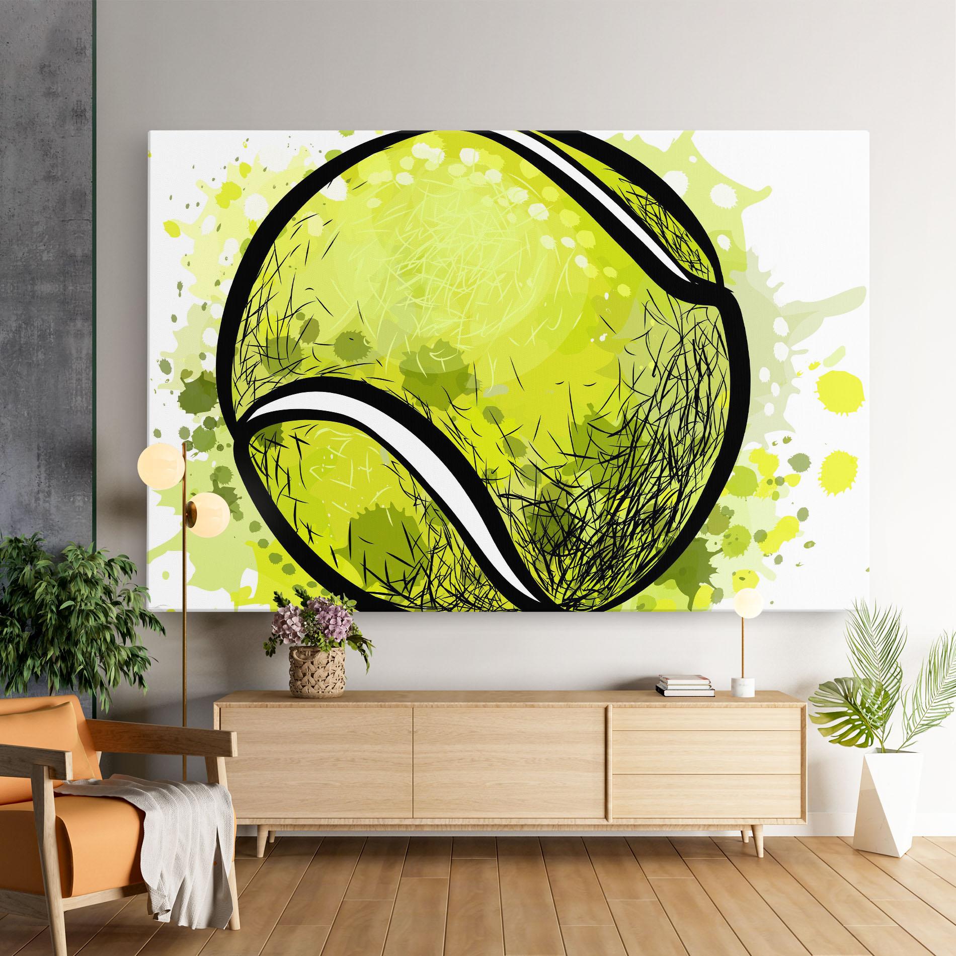 Tablou Canvas Big Tennis Ball mockup 9