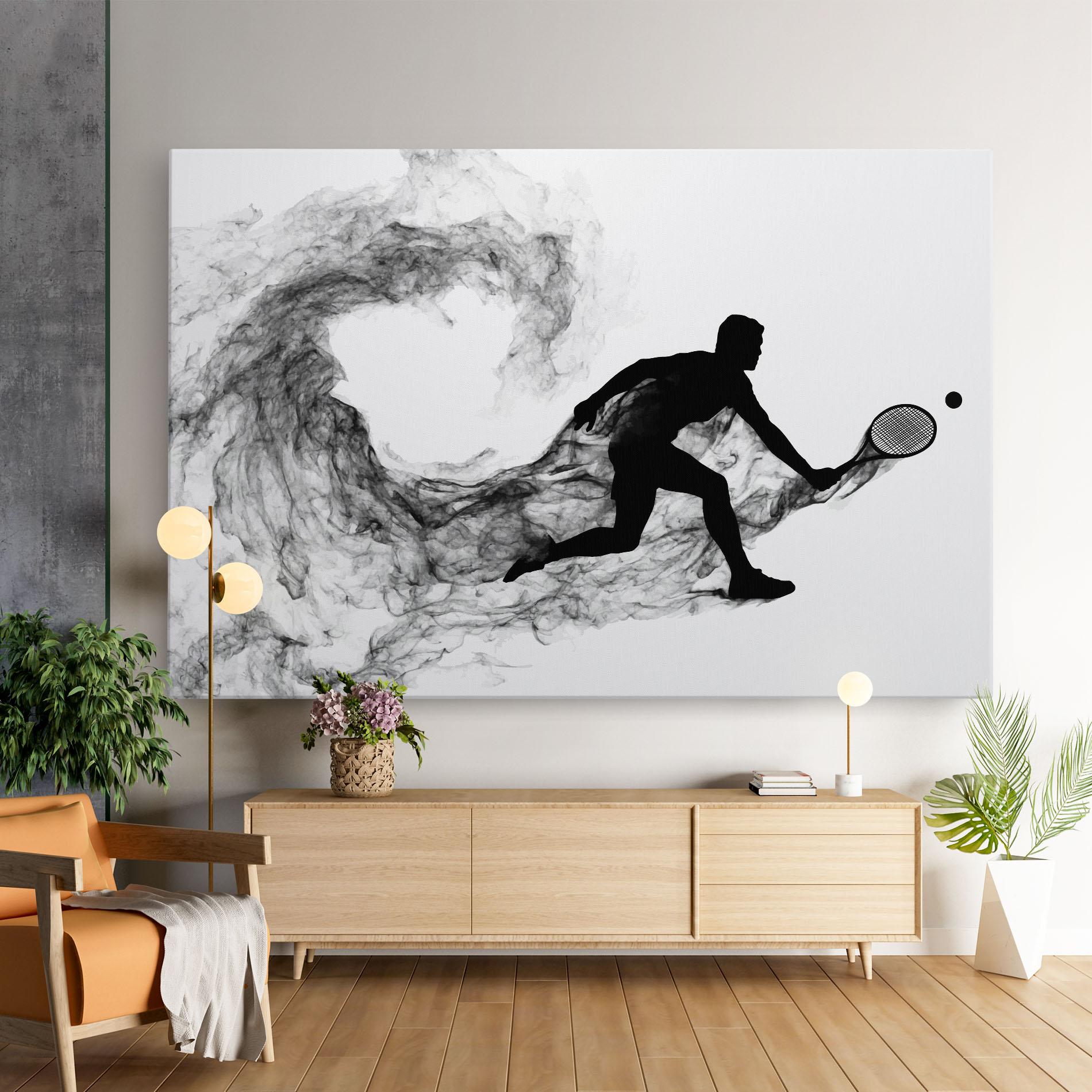 Tablou Canvas Black Smoke Tennis mockup 9