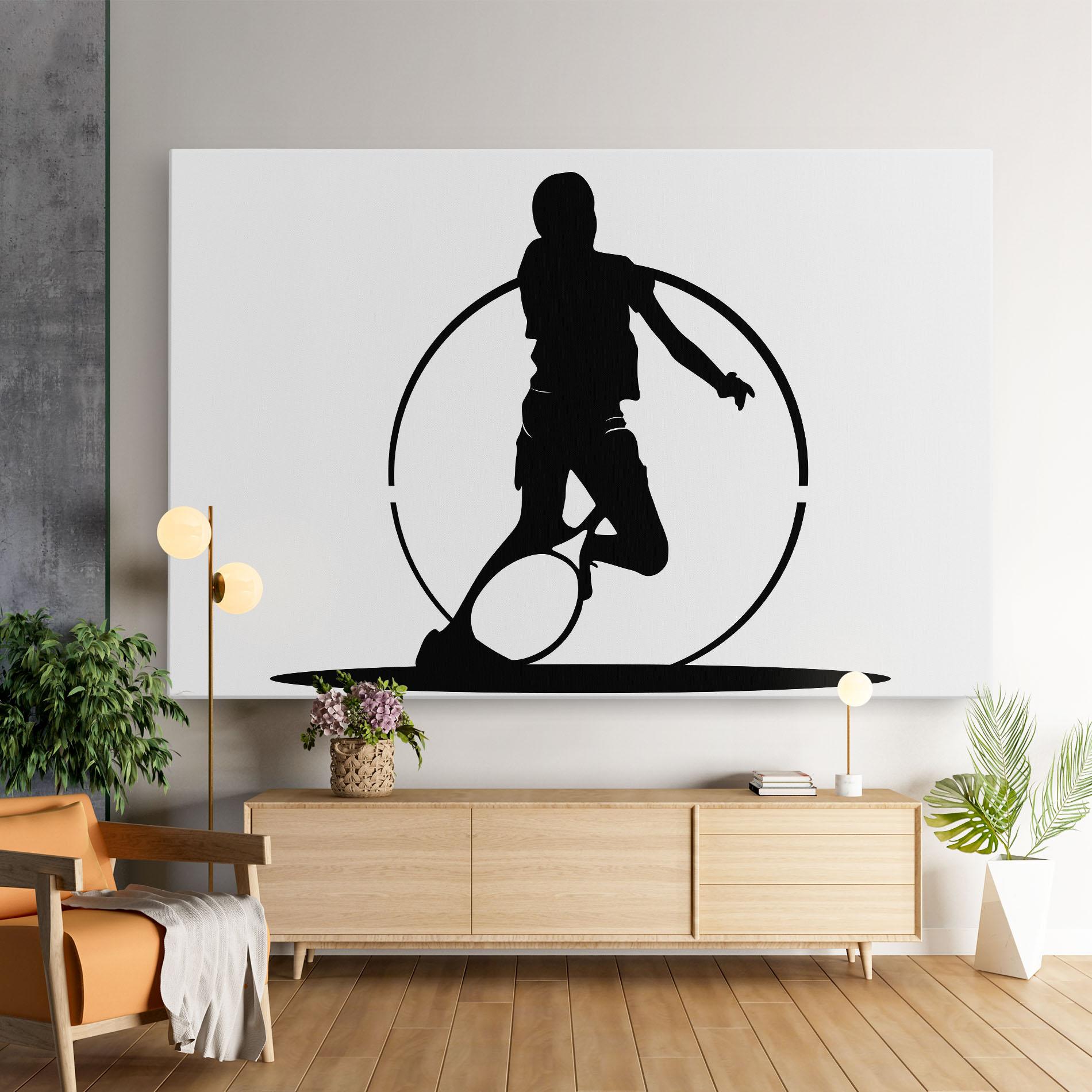 Tablou Canvas Black Tennis Circle mockup 9