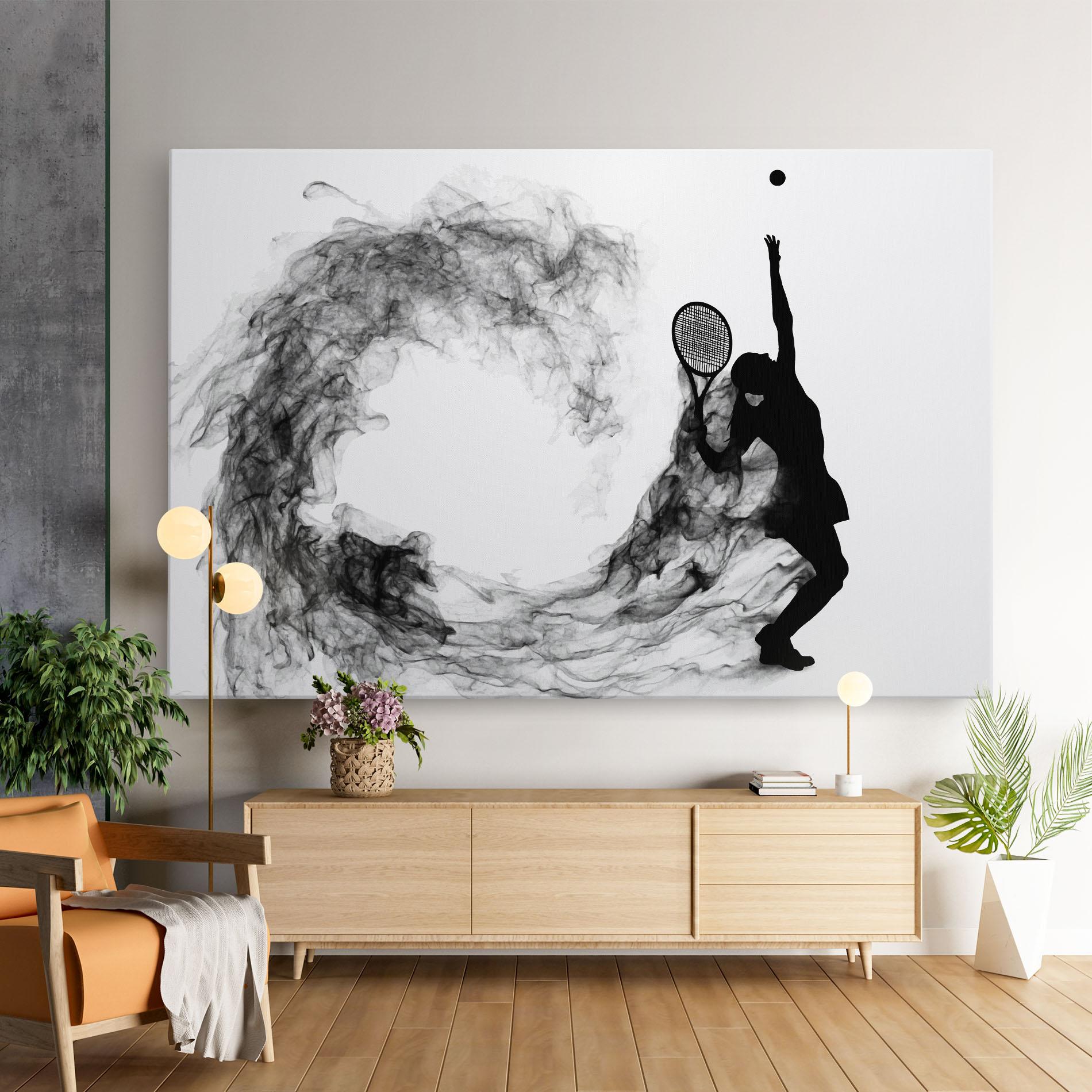 Tablou Canvas Black Tennis Smoke mockup 9