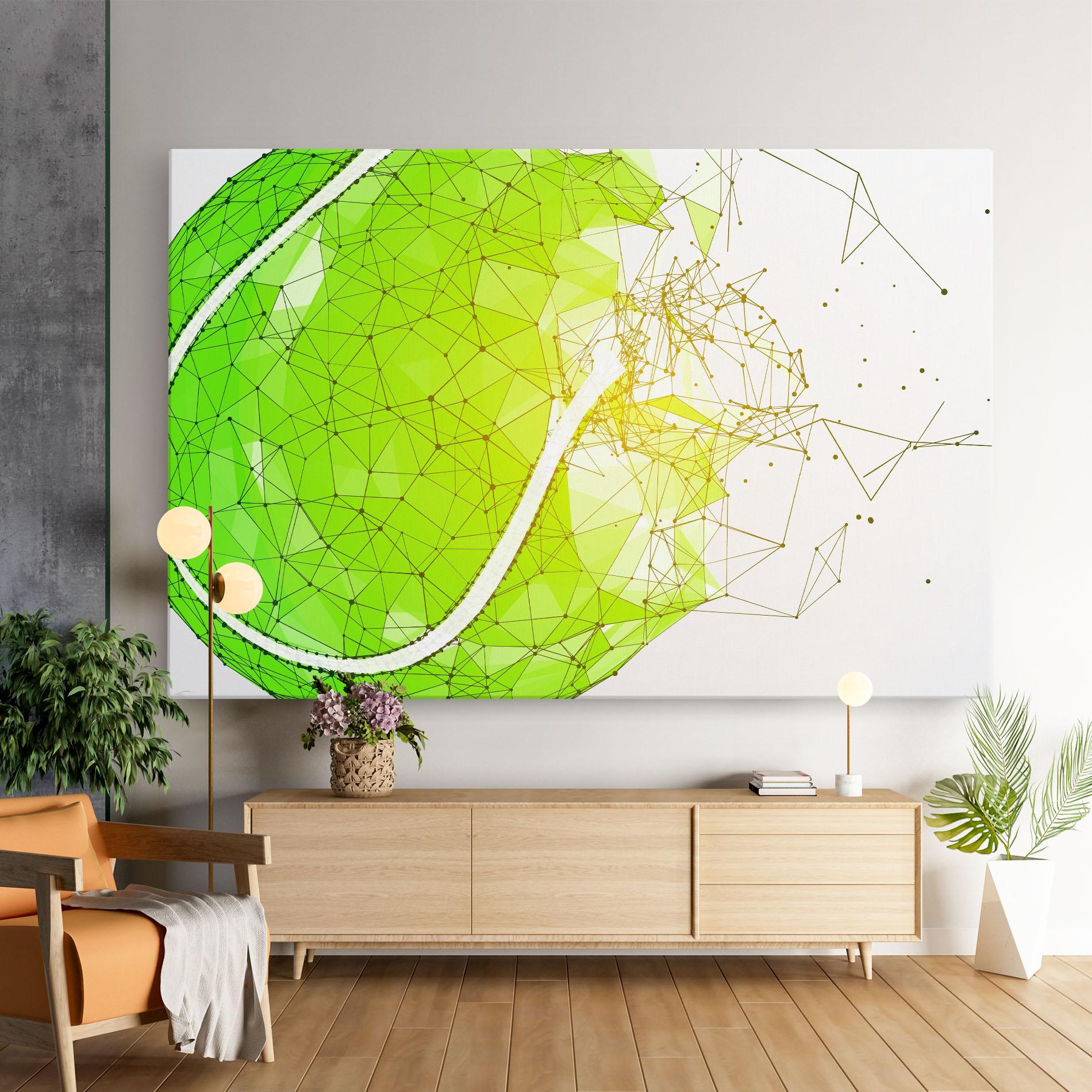 Tablou Canvas Green Line Tennis mockup 9