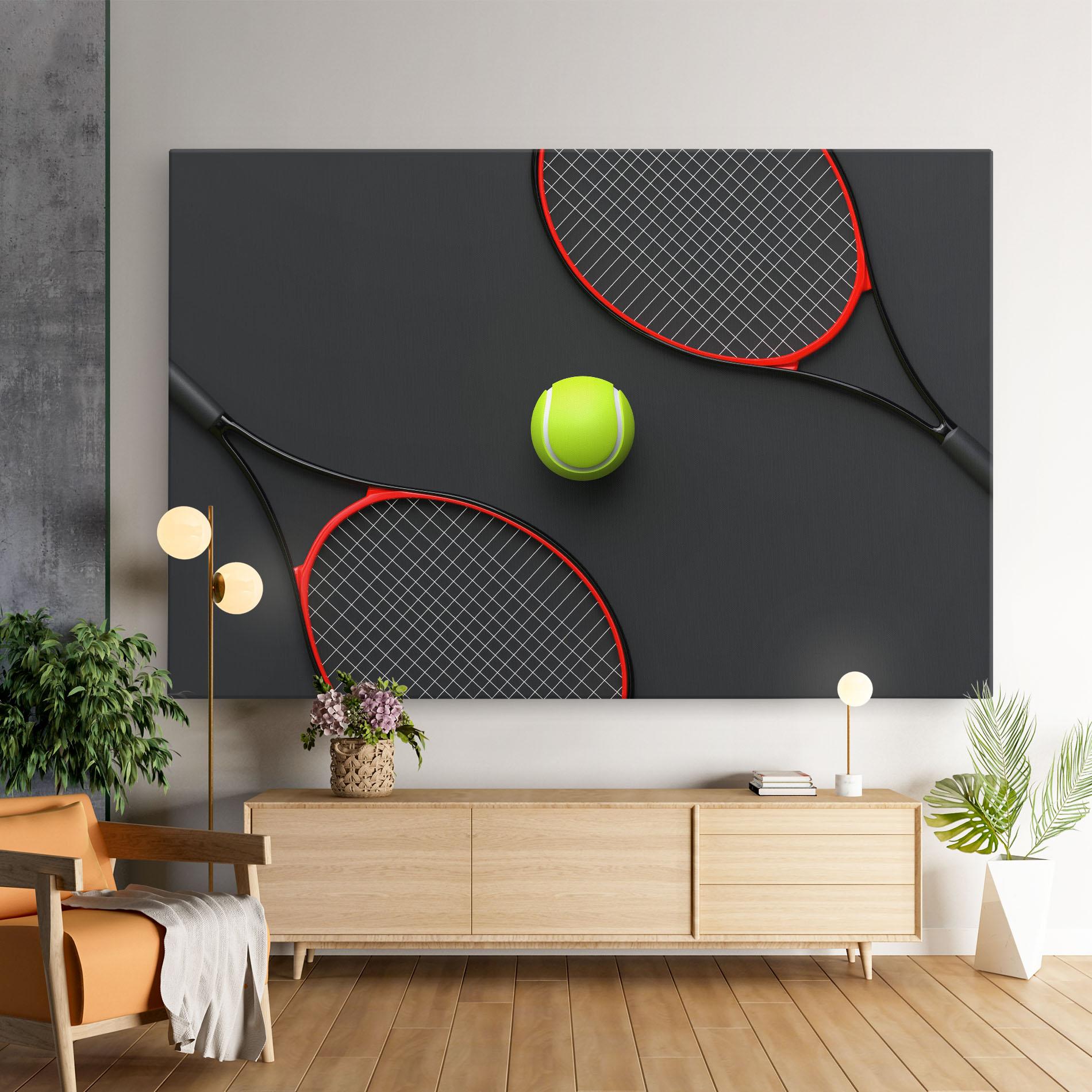 Tablou Canvas Red Tennis Rackets mockup 9