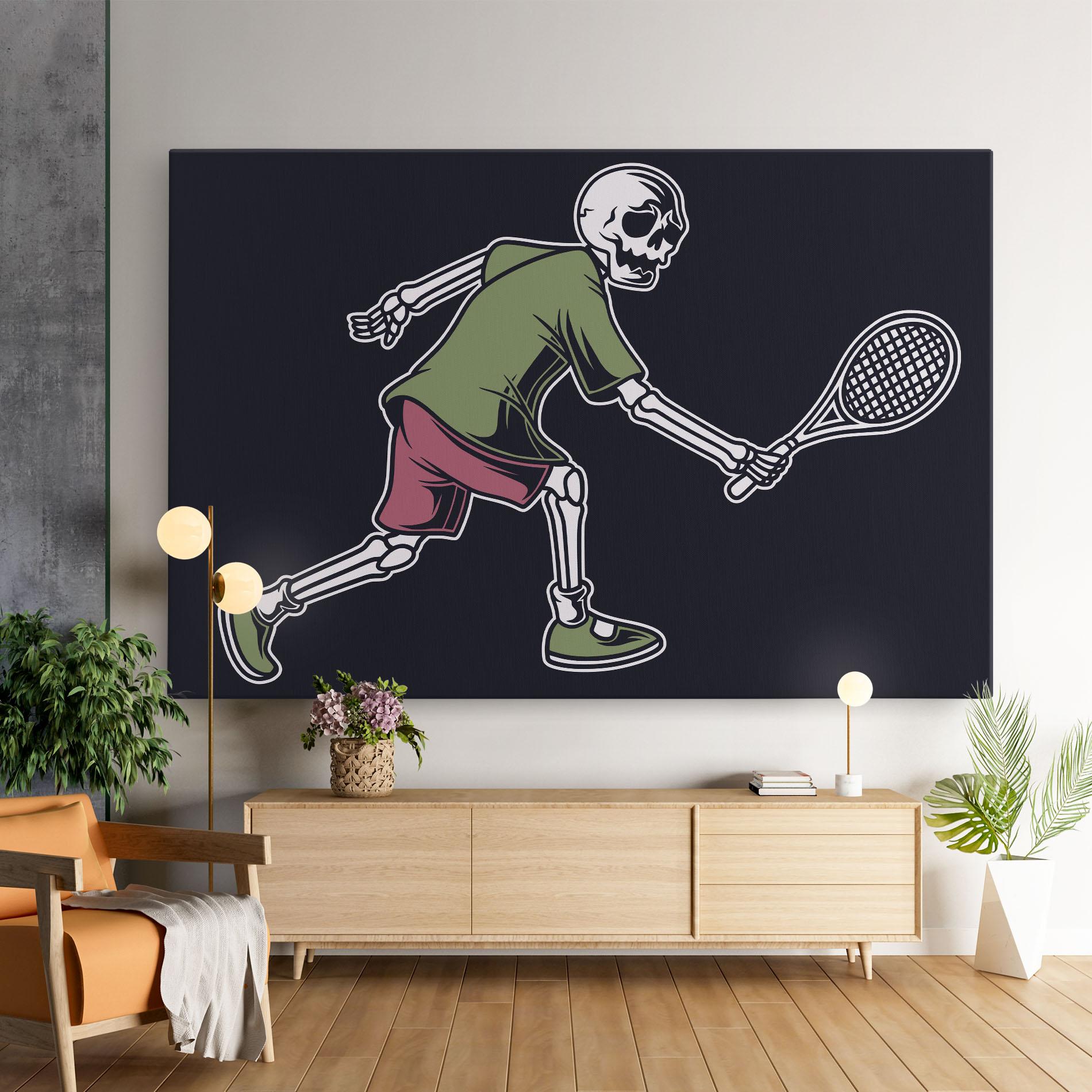 Tablou Canvas Skull Tennis mockup 9