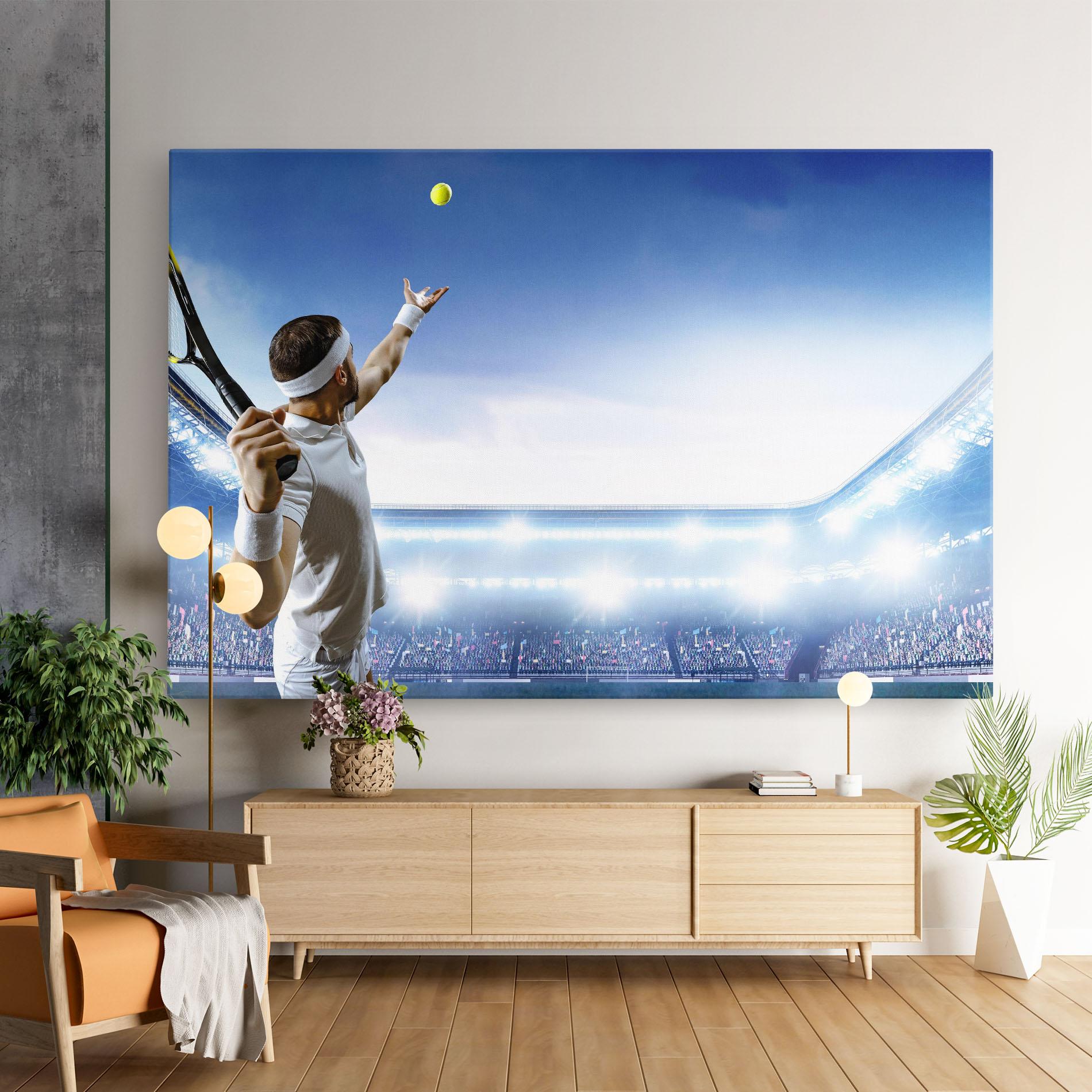 Tablou Canvas Stadium Tennis Player mockup 9