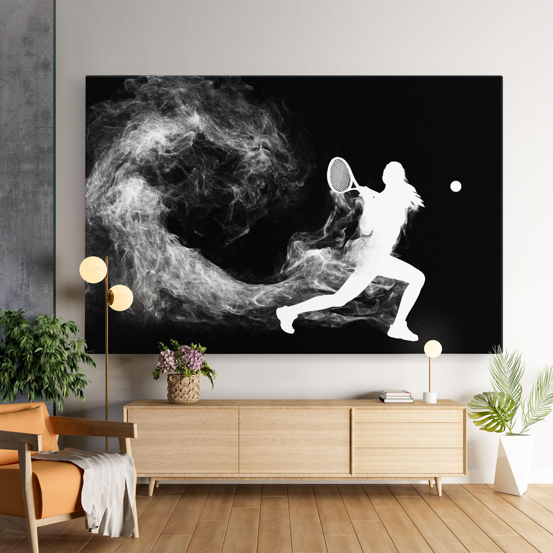 Tablou Canvas Tennis Spoke White mockup 9